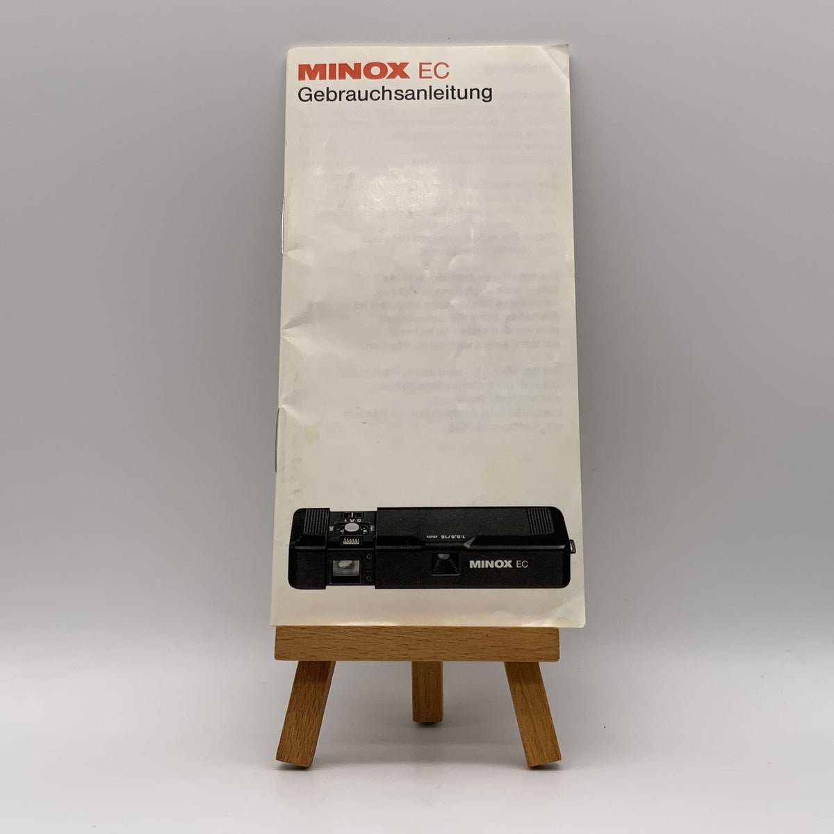 Minox EC User Manual German Instructions for Use