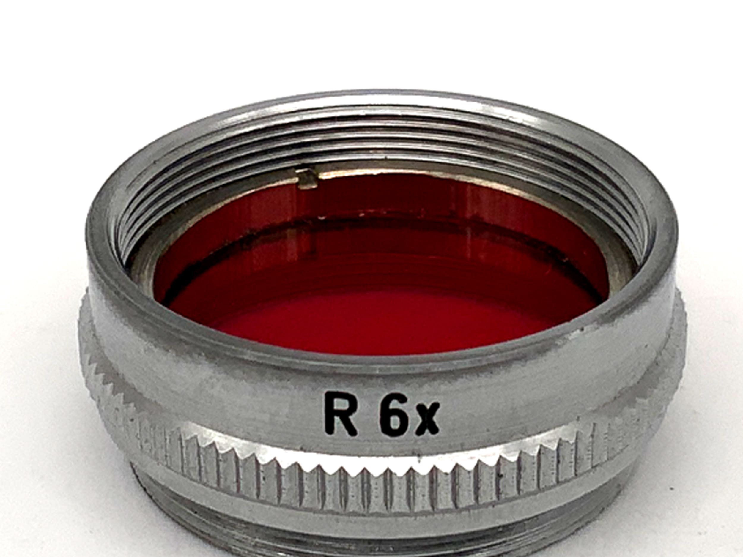 Farbfilter rot/red R 6x Filter 20mm Kreisförmig Filtergewinde