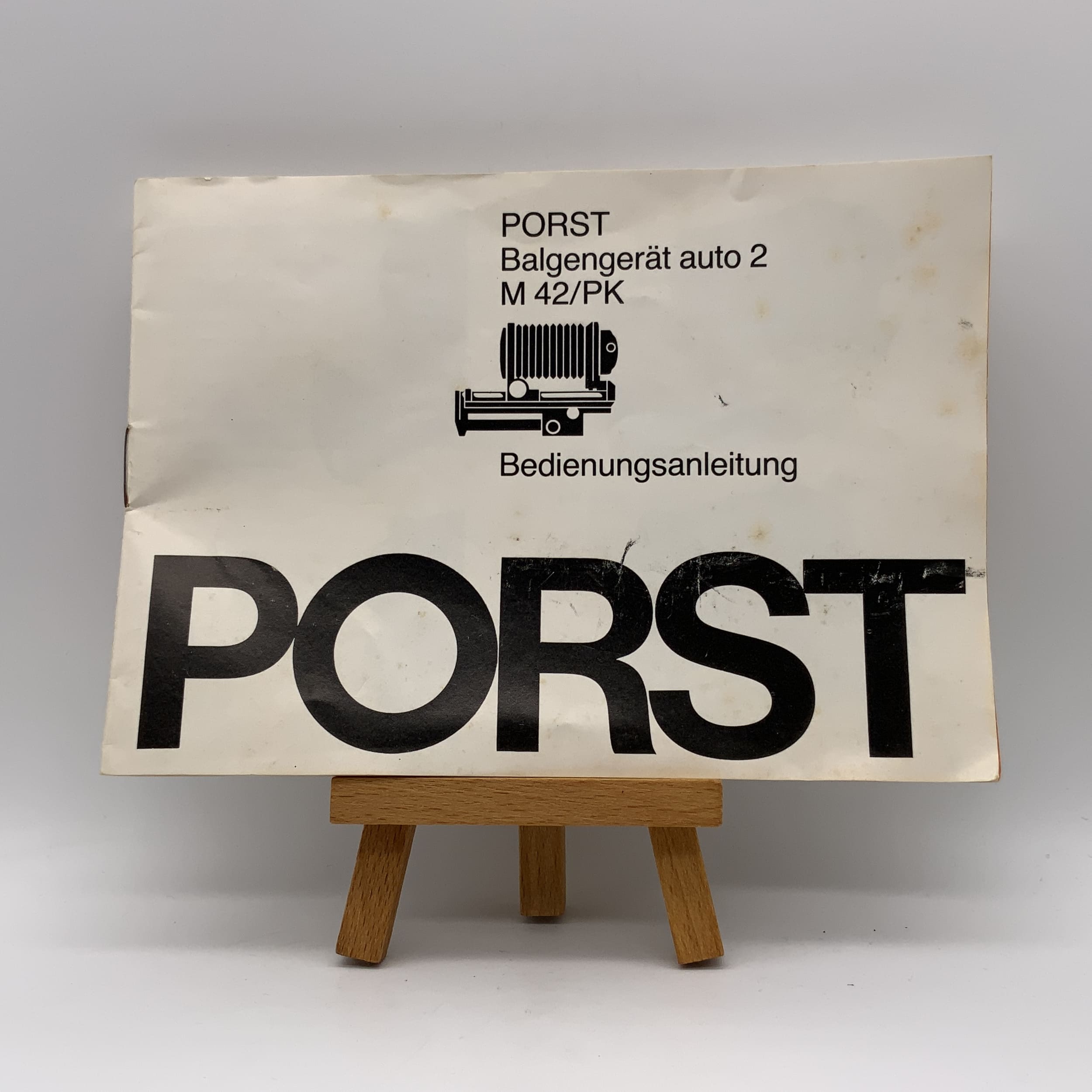 Porst Balgengerät auto 2 M 42/PK Bedienungsanleitung Deutsch