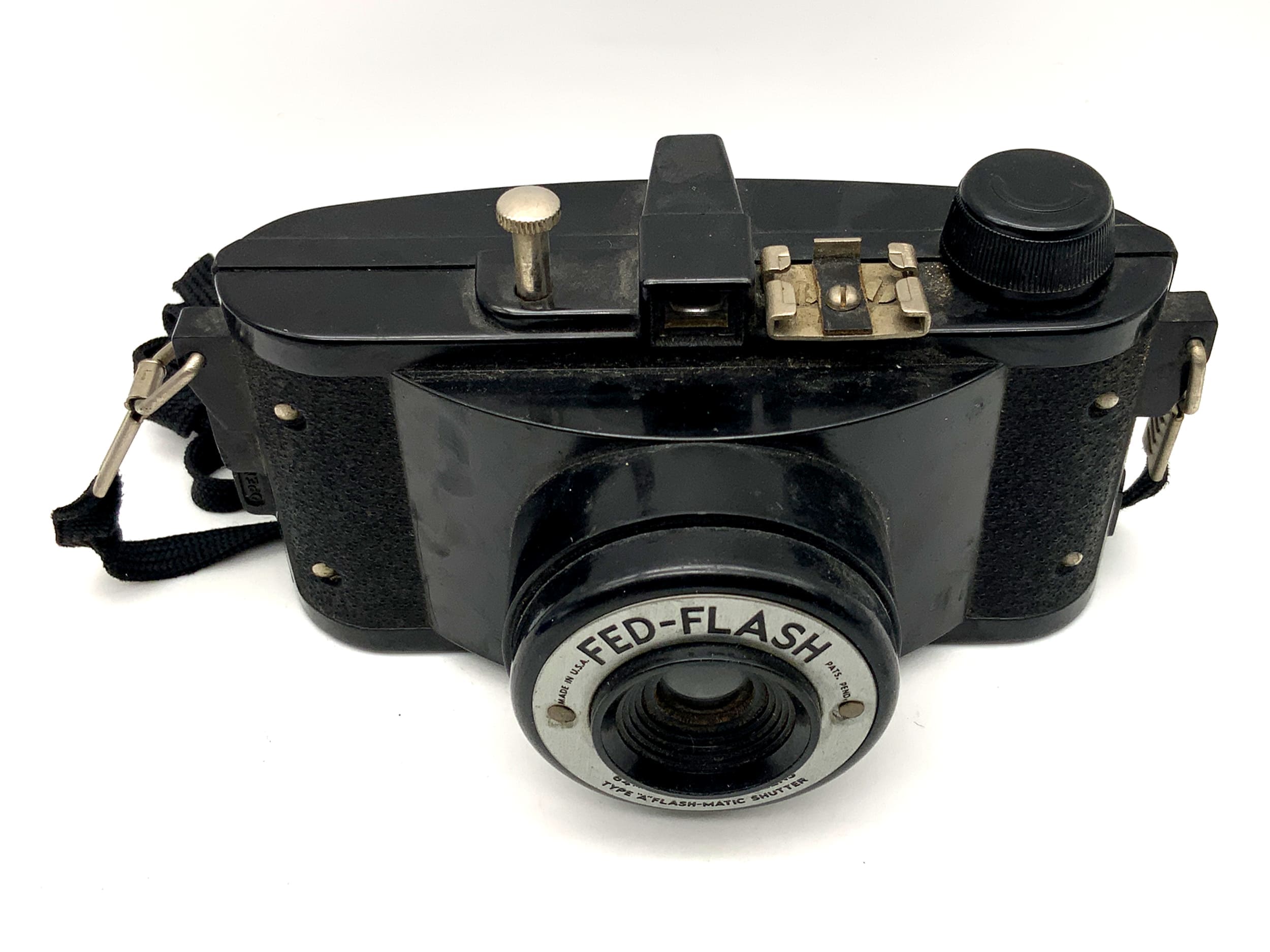 Federal MFG FED-Flash Boxkamera mit 64mm Analogkamera Camera