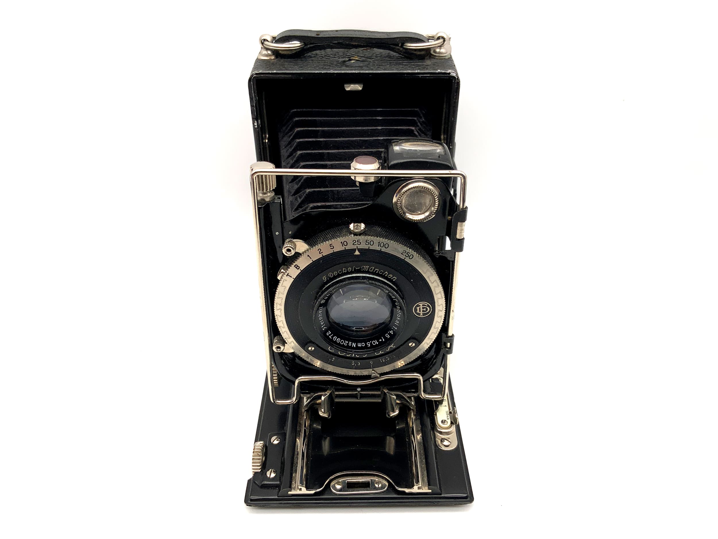 Welta Plattenkamera mit Steinheil Doppelanastigmat Unofokal 1:4,5 f=10,5cm