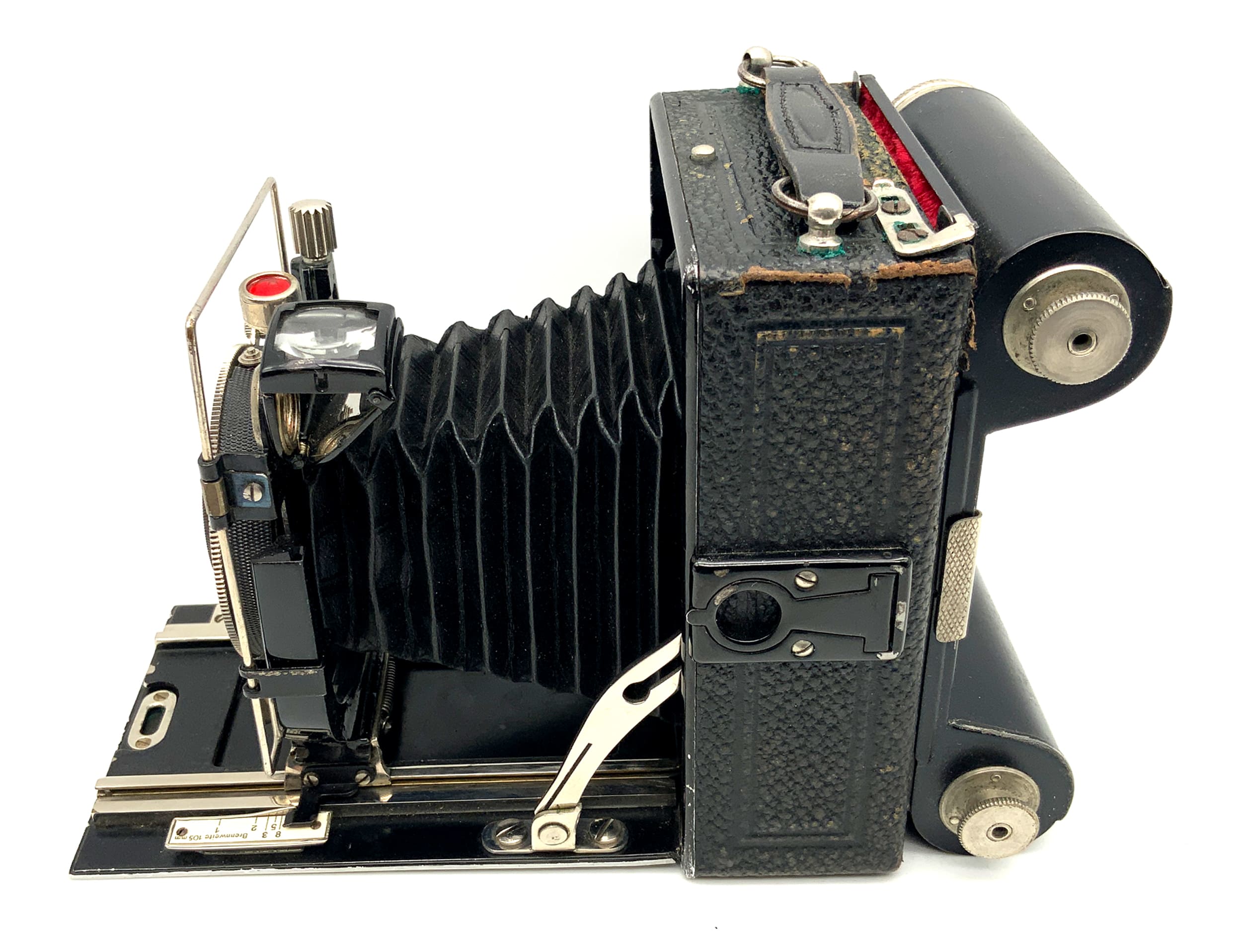 Agfa Plattenkamera mit Anastigmat Helostar 1:4,5 F=10,5cm Rollfilm Magazin