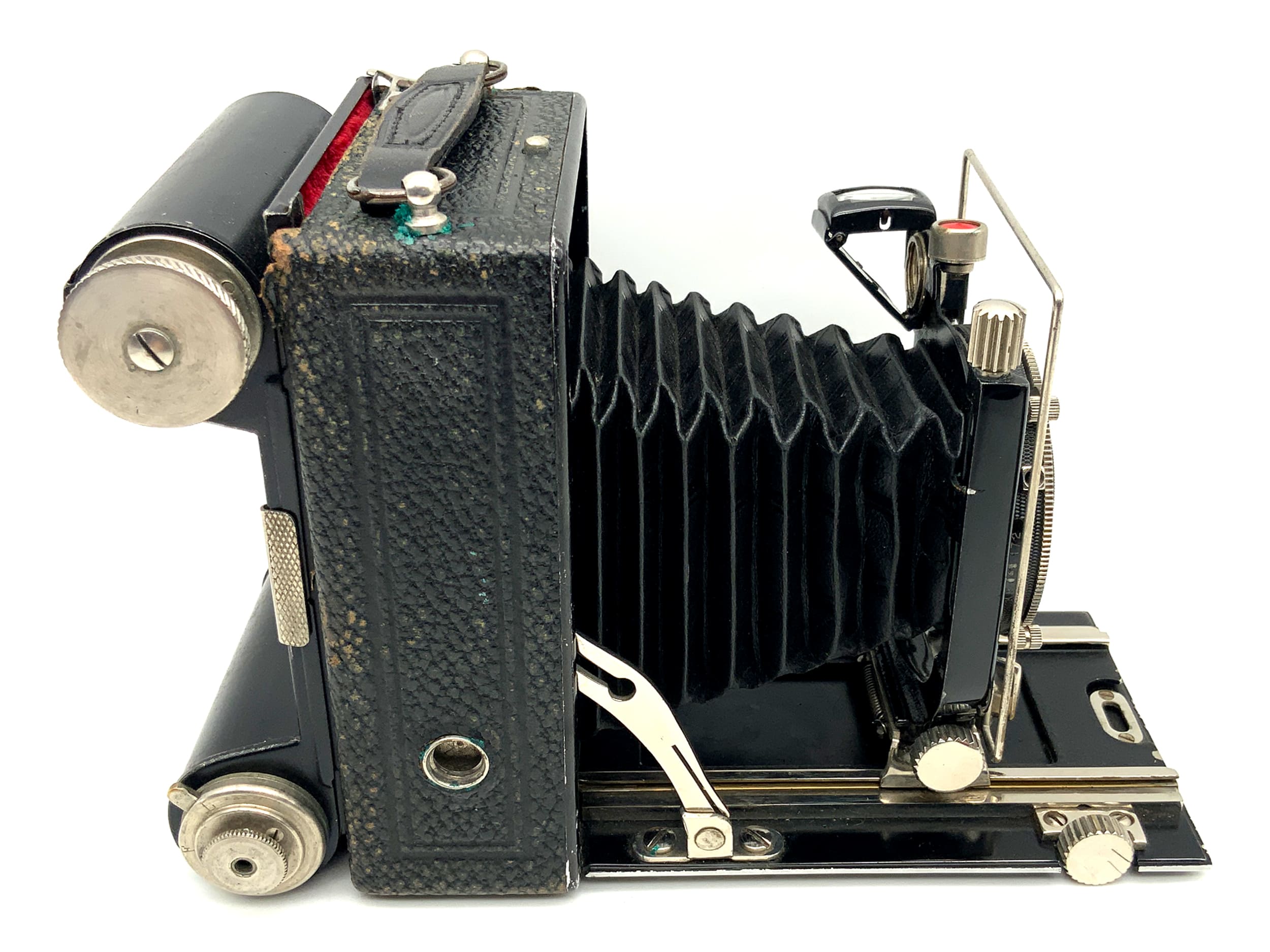 Agfa Plattenkamera mit Anastigmat Helostar 1:4,5 F=10,5cm Rollfilm Magazin