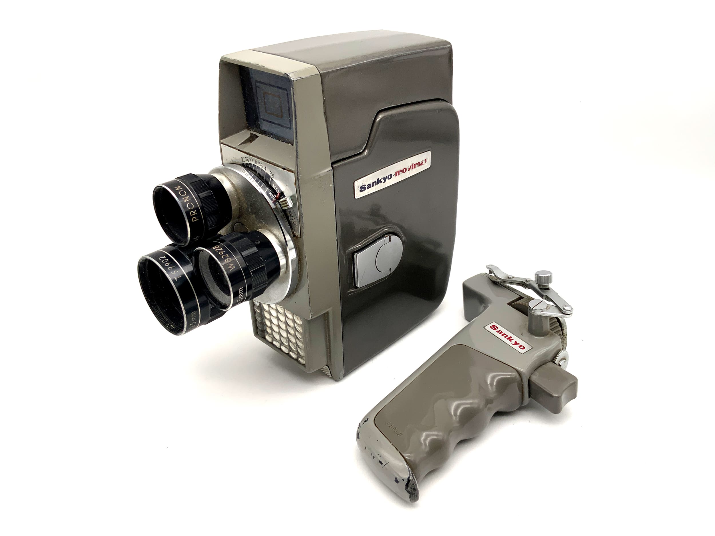 Sankyo Movimat Filmkamera mit Pronon 6,5mm 13mm 25mm Super 8