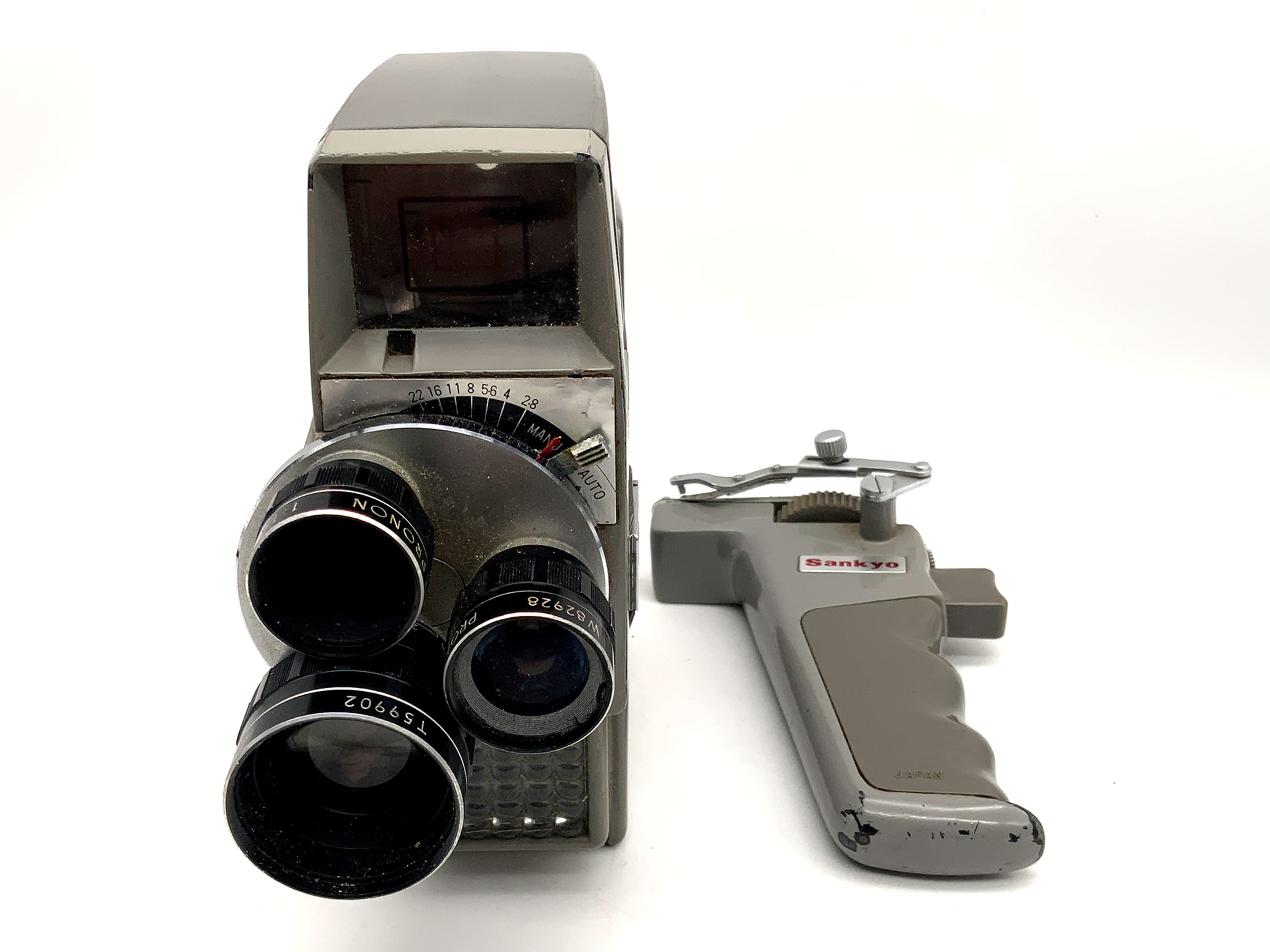 Sankyo Movimat Filmkamera mit Pronon 6,5mm 13mm 25mm Super 8