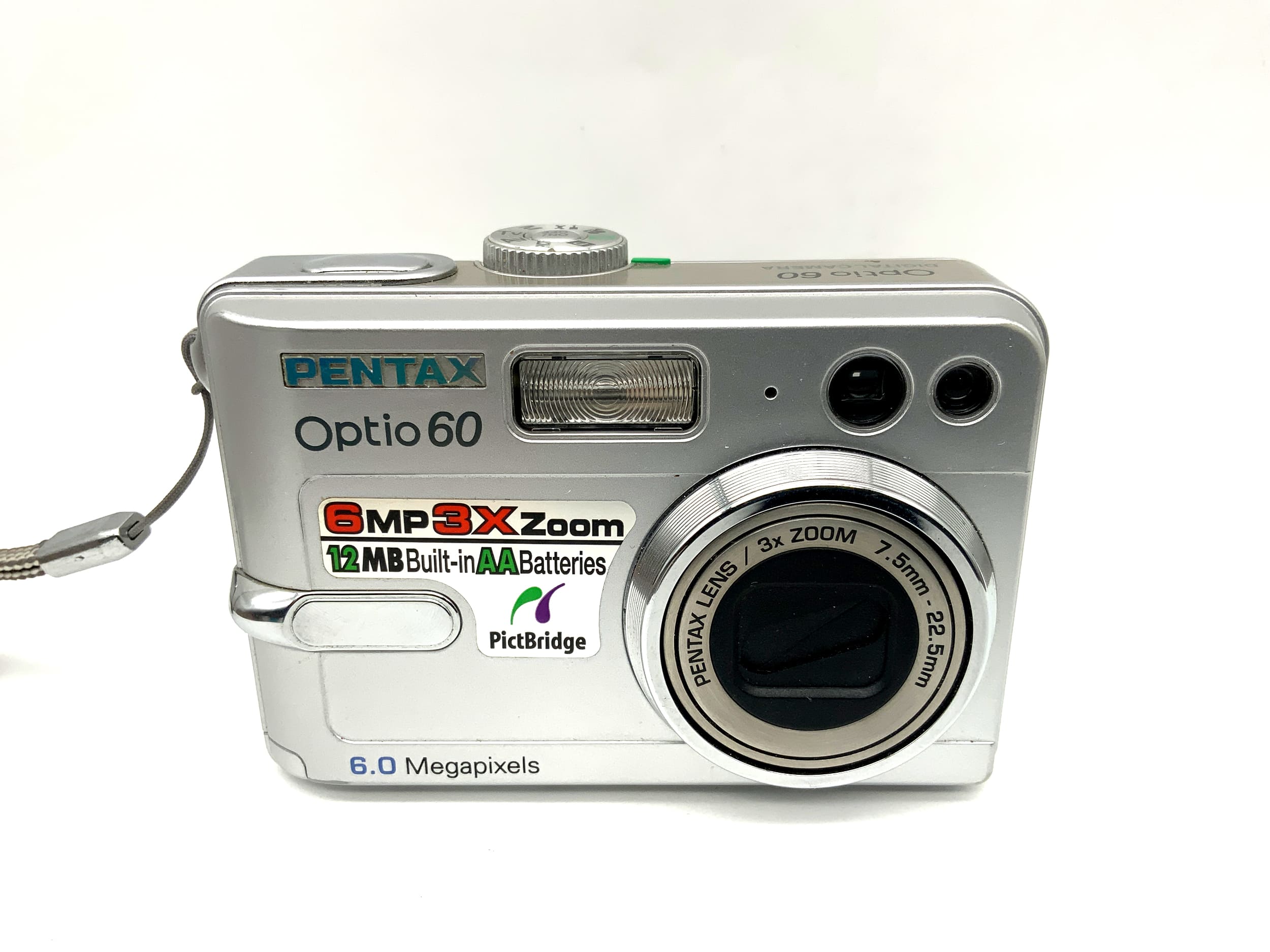 Pentax Optio 60 Digitale Kompaktkamera mit 7.5-22.5mm 6MP in OVP