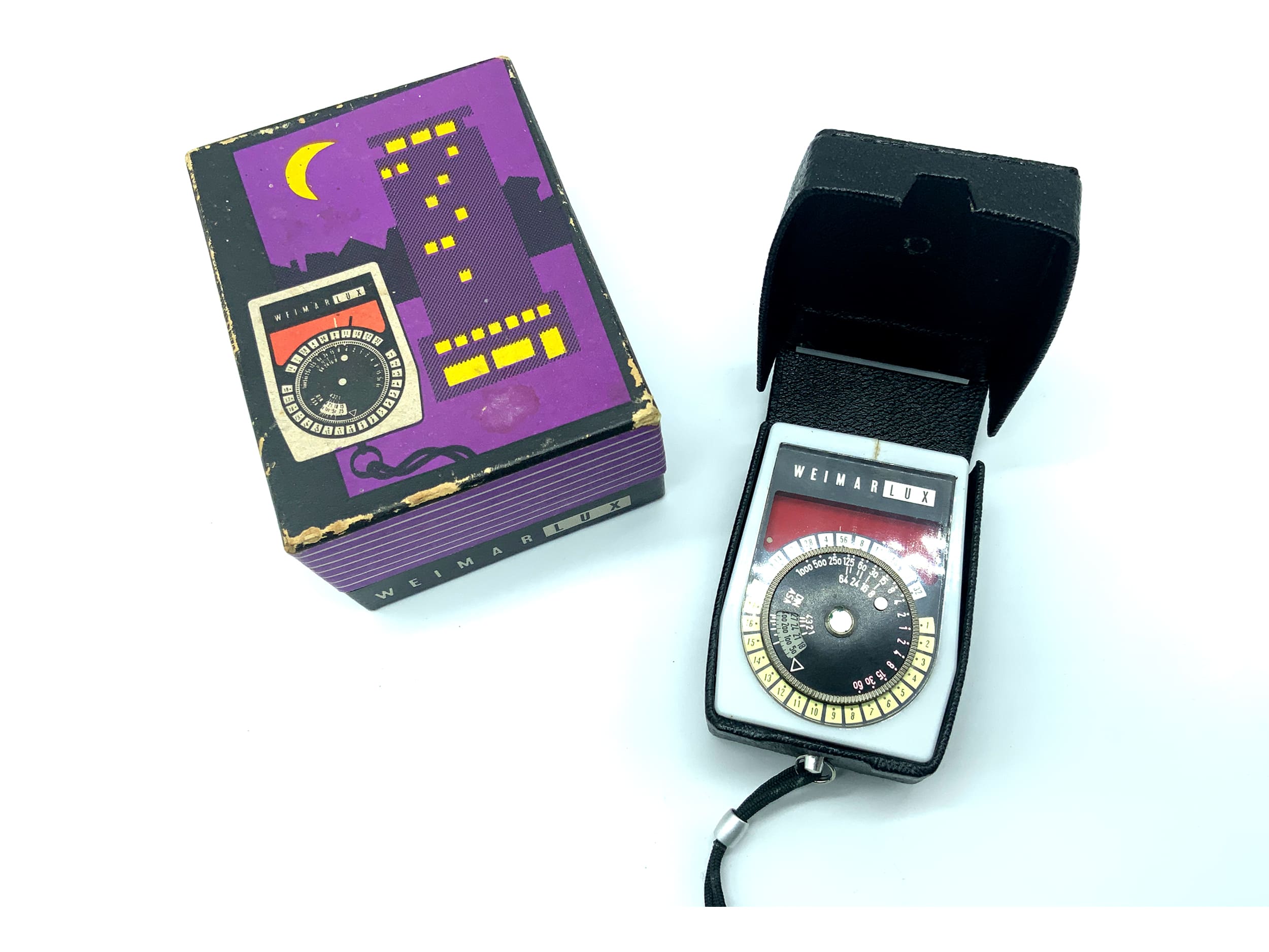 VEB Weimarlux Belichtungsmesser in OVP Lichtmesser light meter Lichtmeter