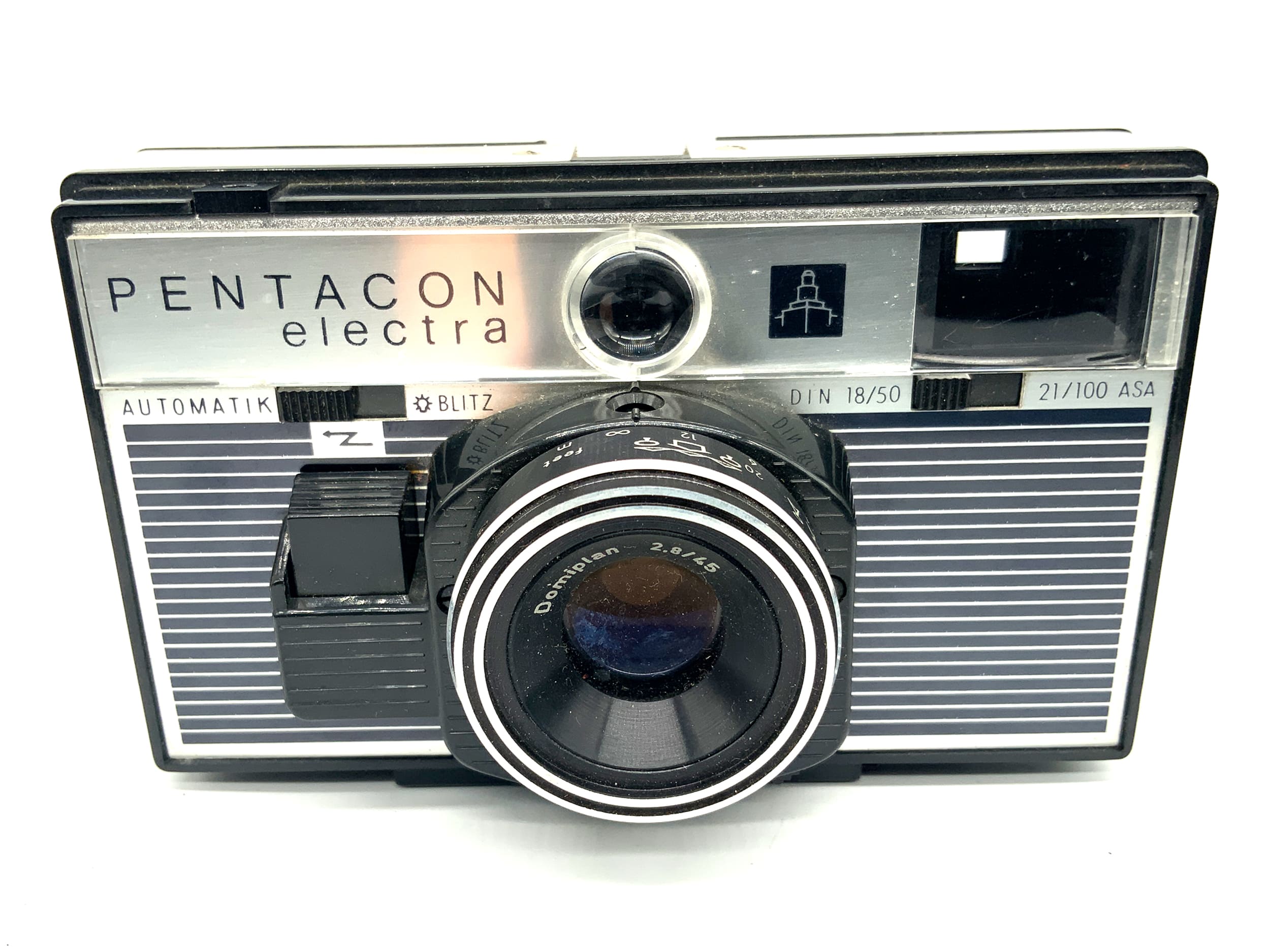 Pentacon electra Sucherkamera mit Domiplan 45mm 1:2,8 Analogkamera