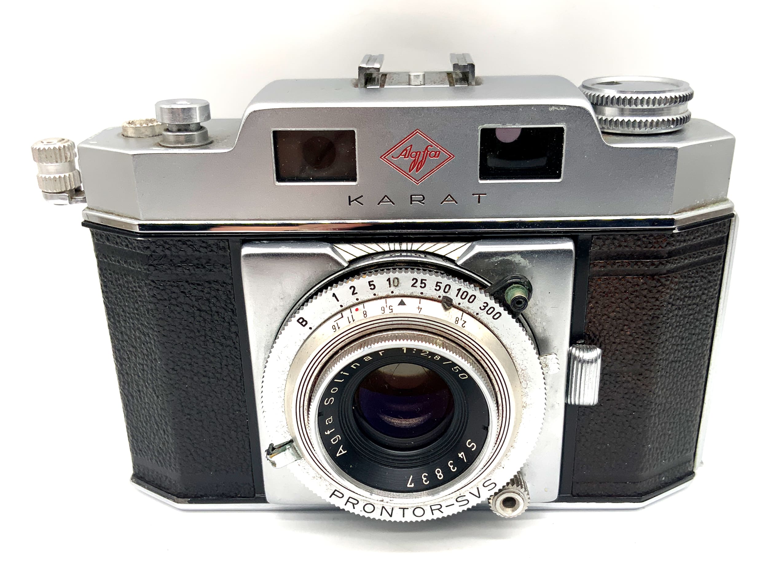 Agfa Karat Messsucherkamera mit Solinar 1:2,8/50 Prontor-SVS Analogkamera