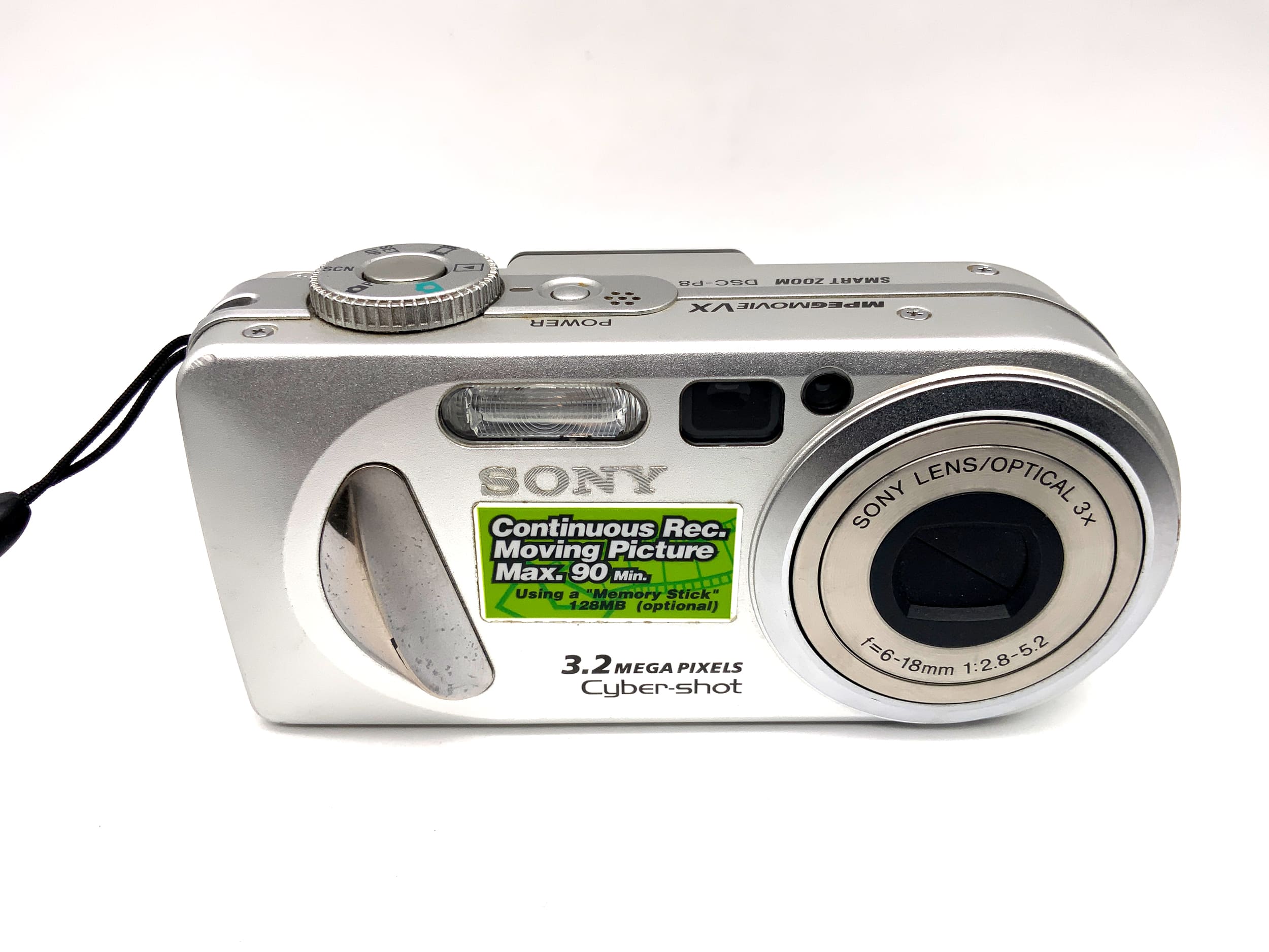 Sony Cyber-Shot DSC-P8 Digitale Kompaktkamera mit 6-18mm 1:2.8-5.2