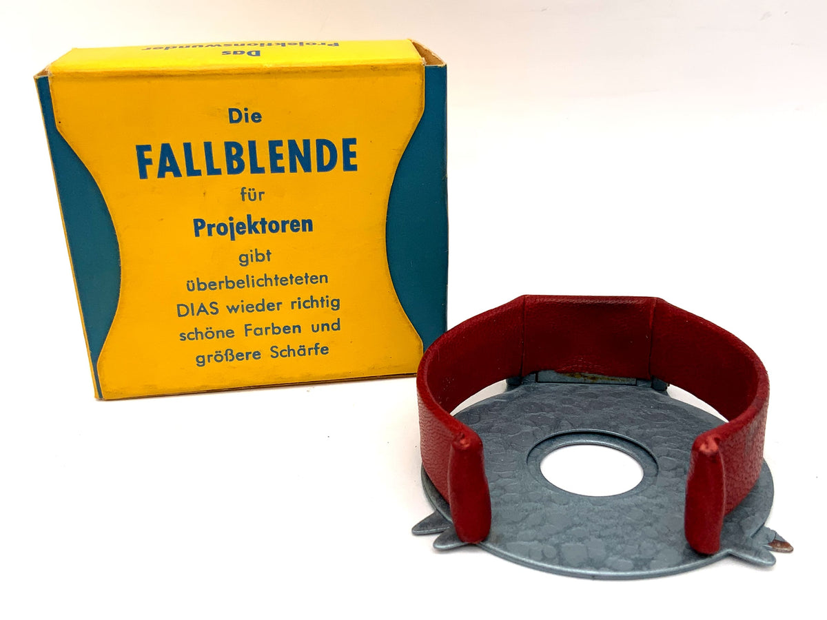 Pare-soleil rabattable pour projecteurs, dans son emballage d'origine.
