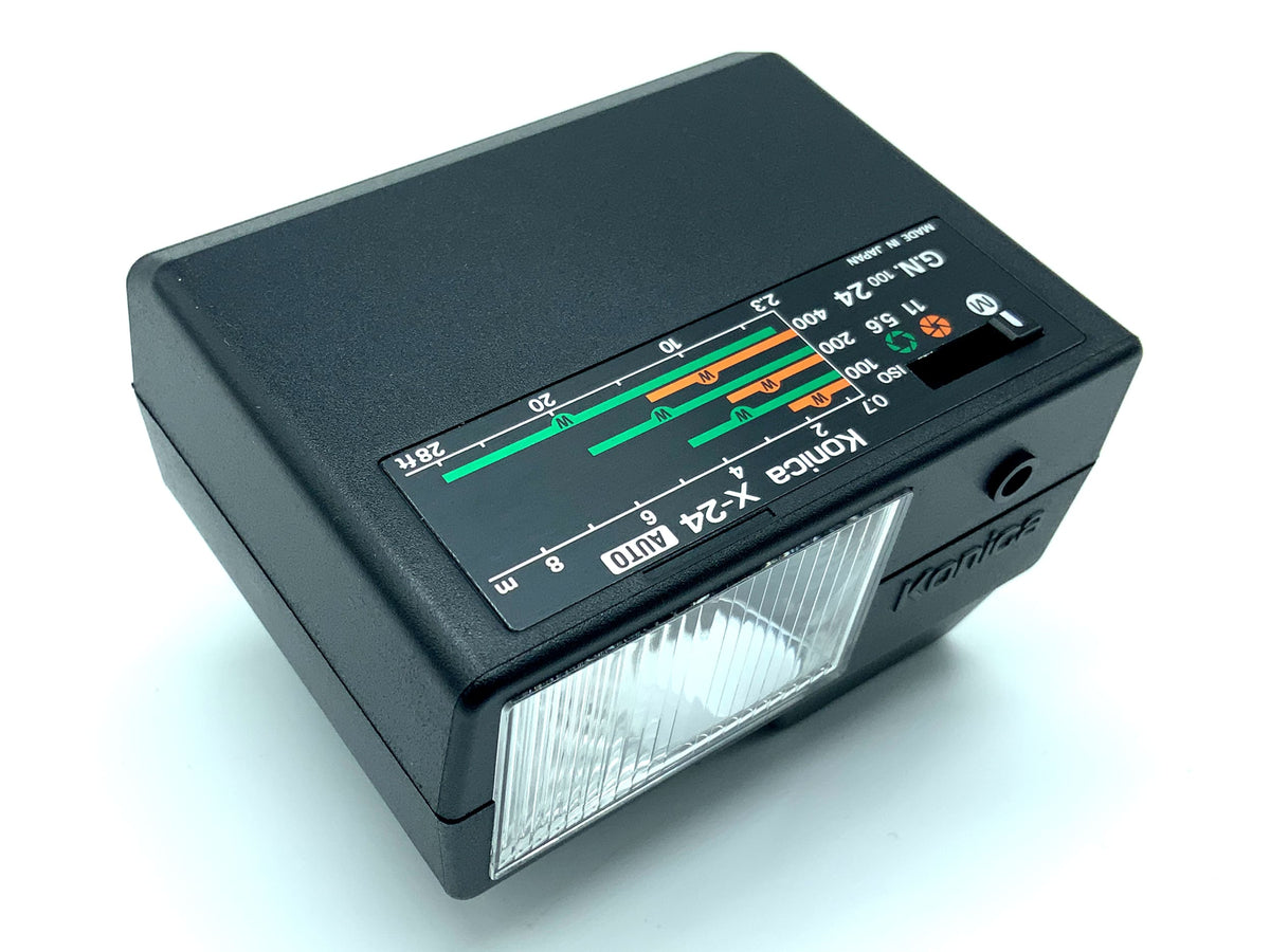 Konica X-24 Auto electronic flash Blitzgerät in OVP für FS-1, FC-1, FT-1 Blitz