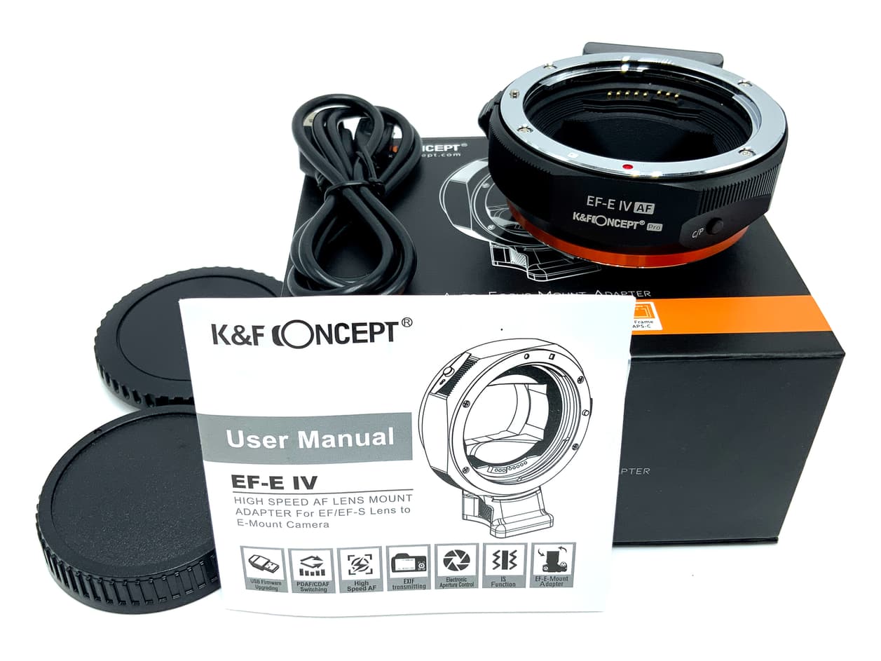 K&F Concept EF-E IV AF Objektivadapter (Canon EF -> Sony E-Mount)