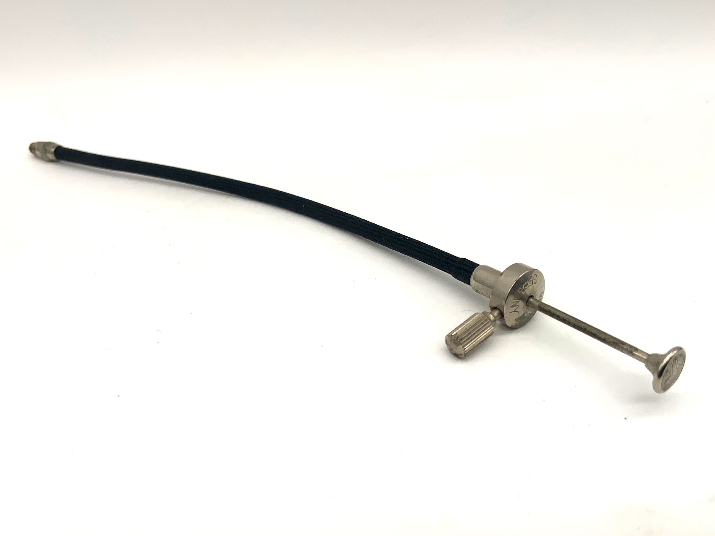 Prontor AGC ca.14cm Drahtauslöser schwarz mit Feststeller Kabelauslöser