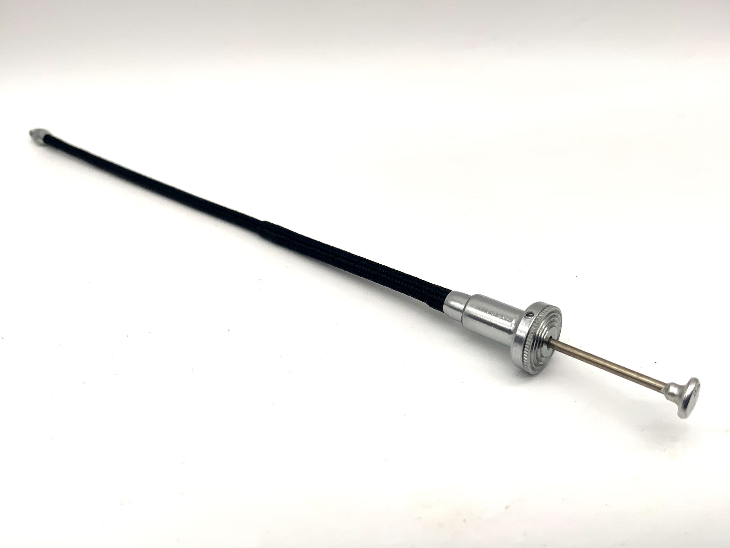 Büttner ca.16cm Drahtauslöser schwarz mit Feststeller Kabelauslöser