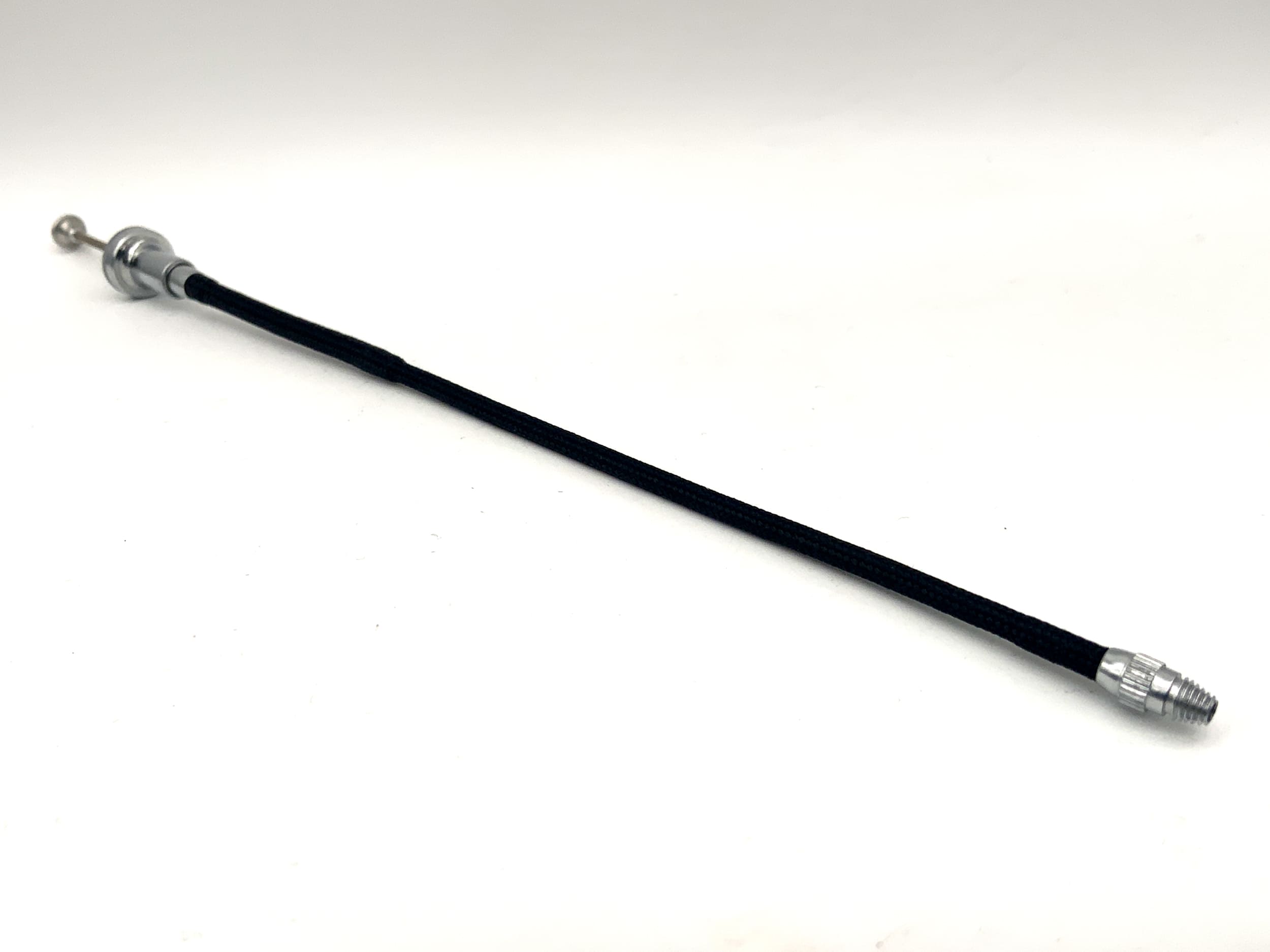 Büttner ca.16cm Drahtauslöser schwarz mit Feststeller Kabelauslöser