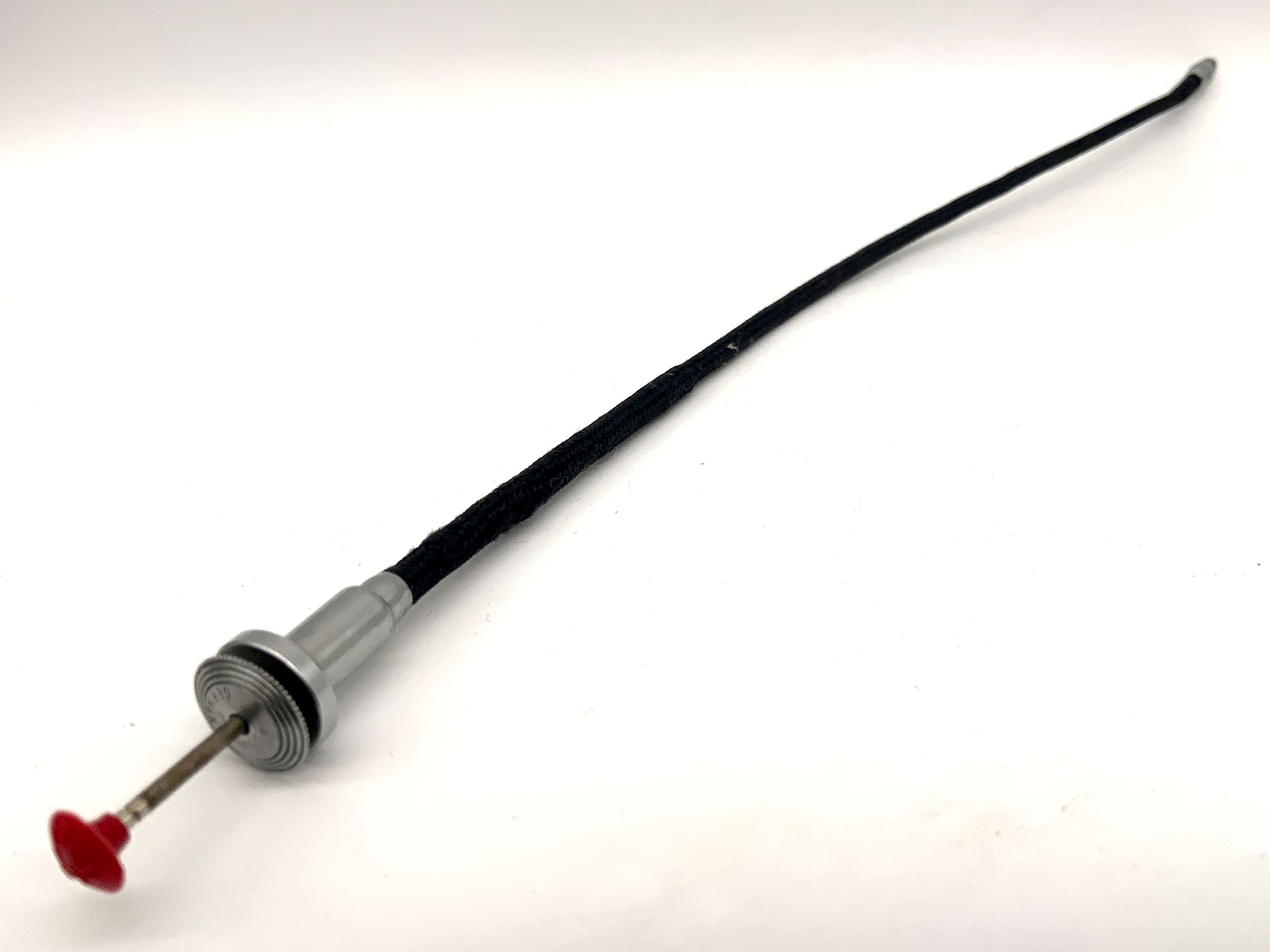 Pentacon ca.21cm Drahtauslöser schwarz mit Feststeller Kabelauslöser