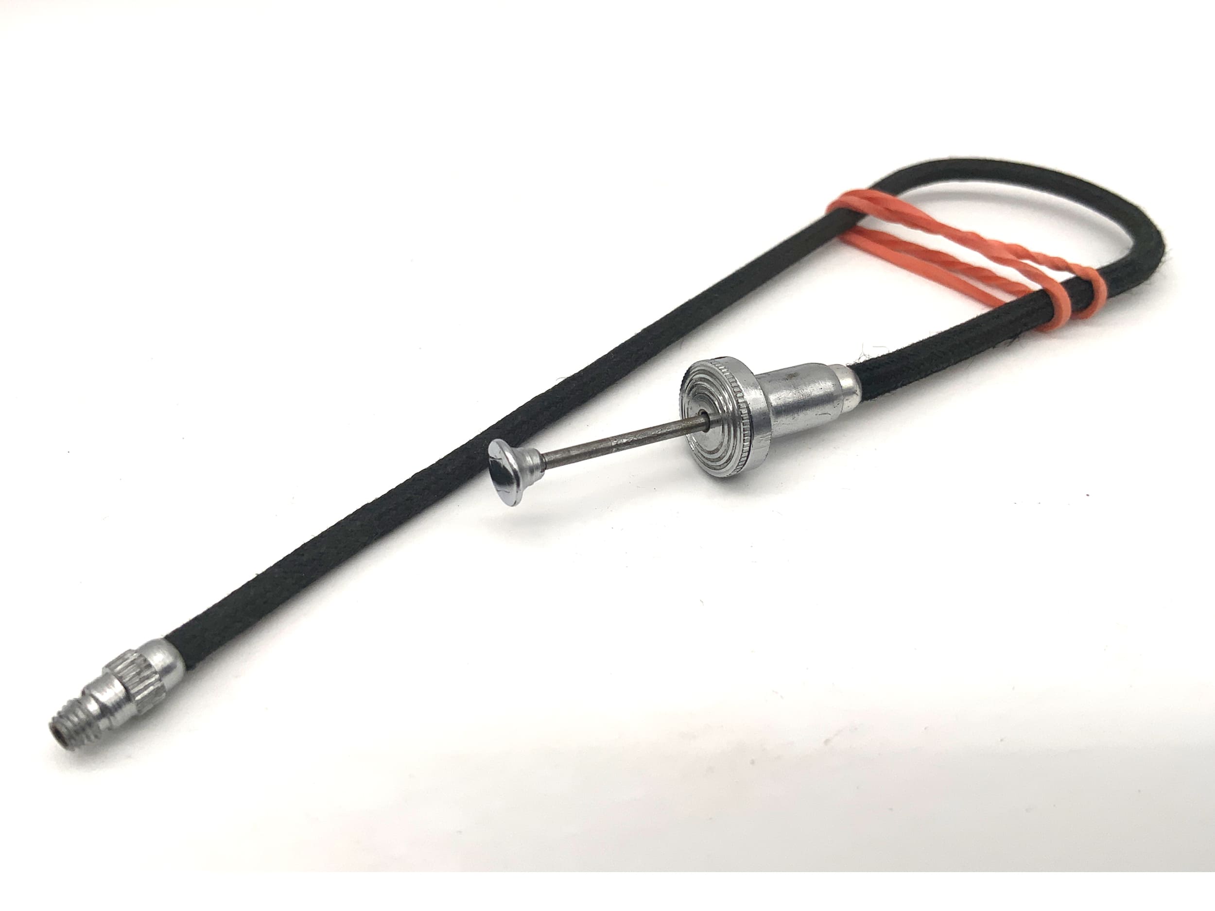 ca.21cm Drahtauslöser schwarz mit Feststeller Kabelauslöser