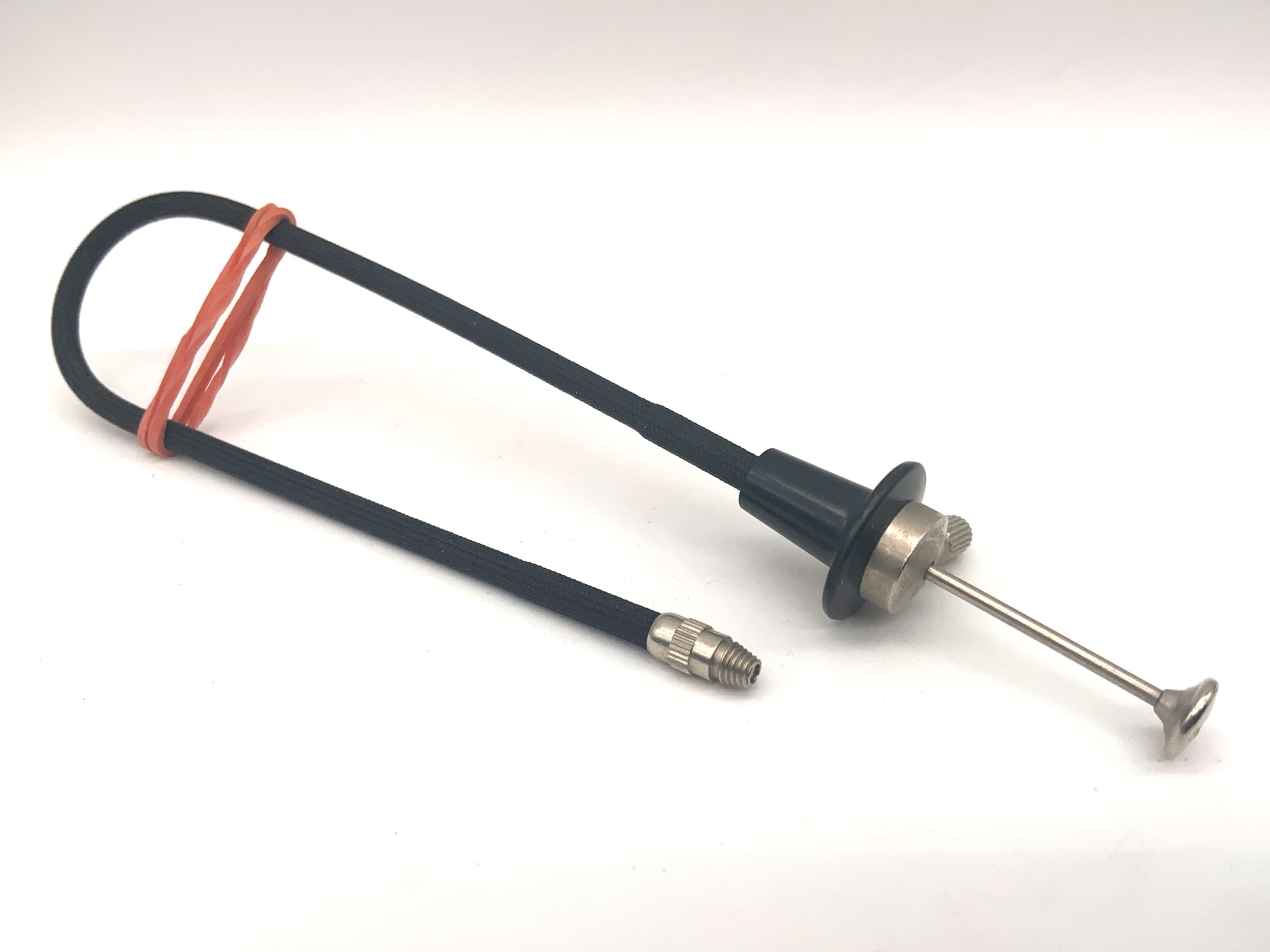 Prontor AGC ca.22-23cm Drahtauslöser schwarz mit Feststeller Kabelauslöser