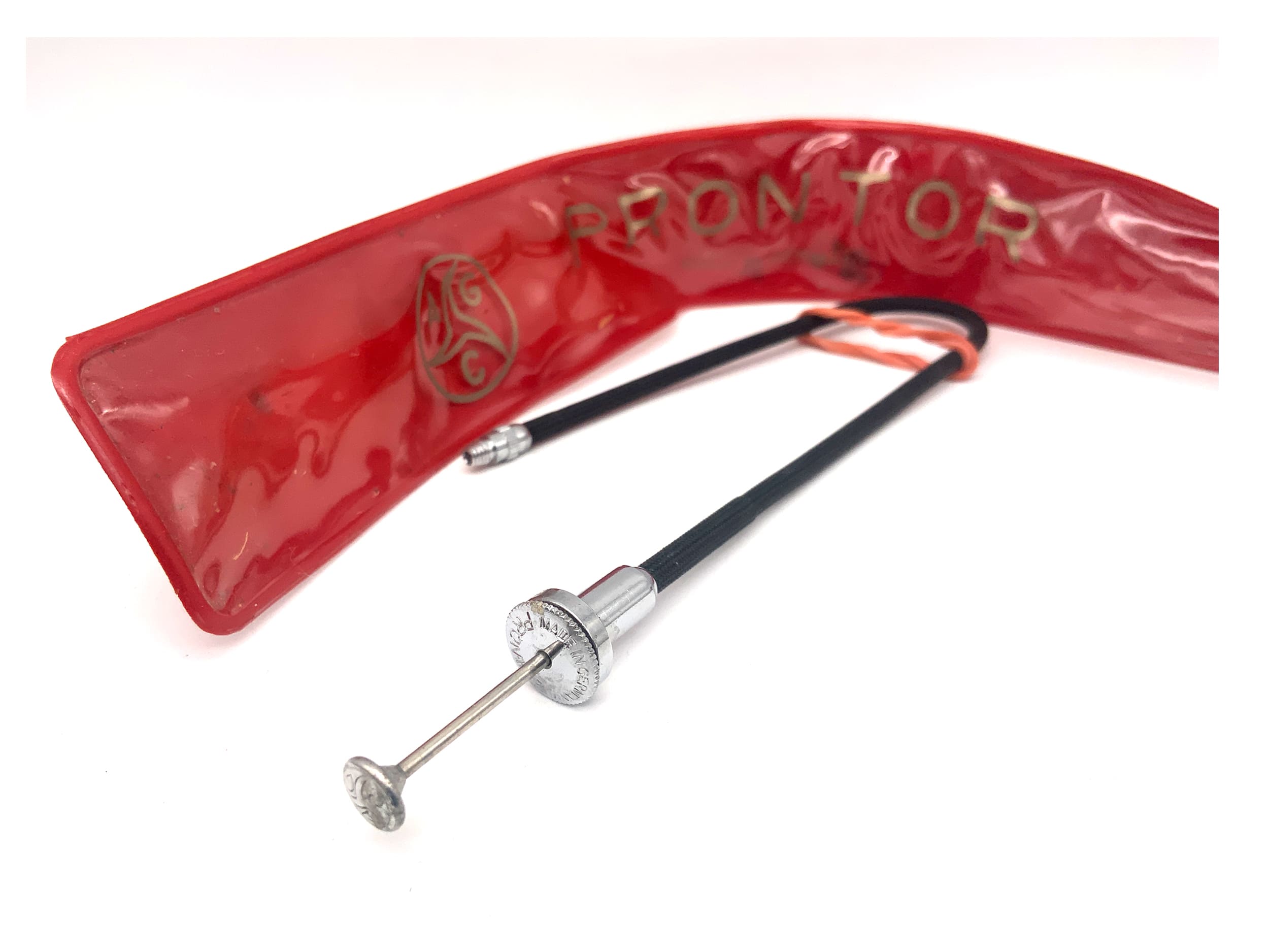 Prontor AGC ca.22-23cm Drahtauslöser schwarz mit Feststeller Kabelauslöser OVP