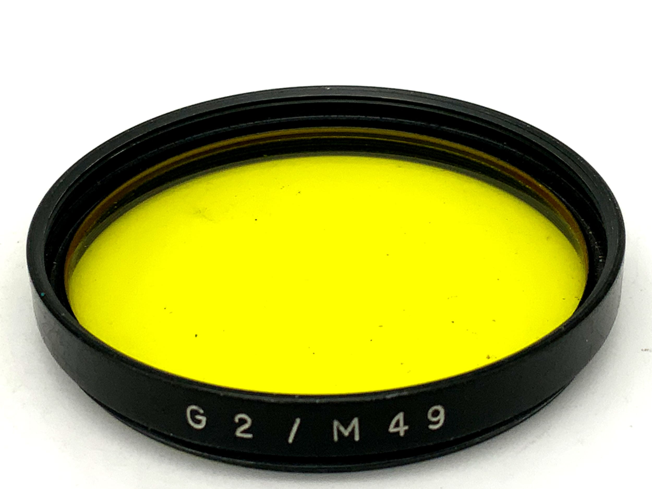 Carl Zeiss Jena Farbfilter gelb-grün/yellow-green G2/M49 Filter 49mm Kreisförmig