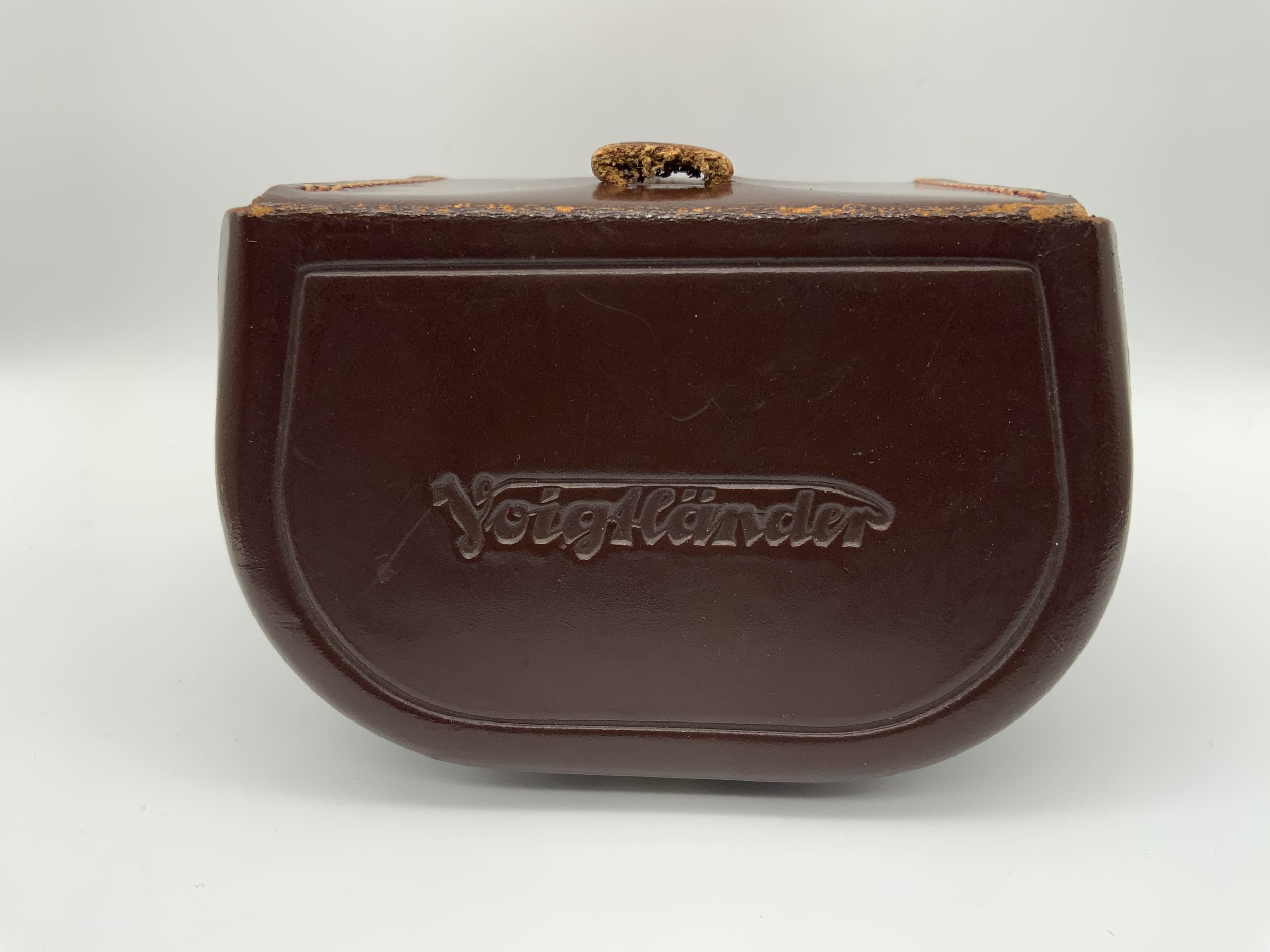 Voigtländer Lederköcher 90/088 braun Hartleder Etui für Skoparex 3.4/35mm case