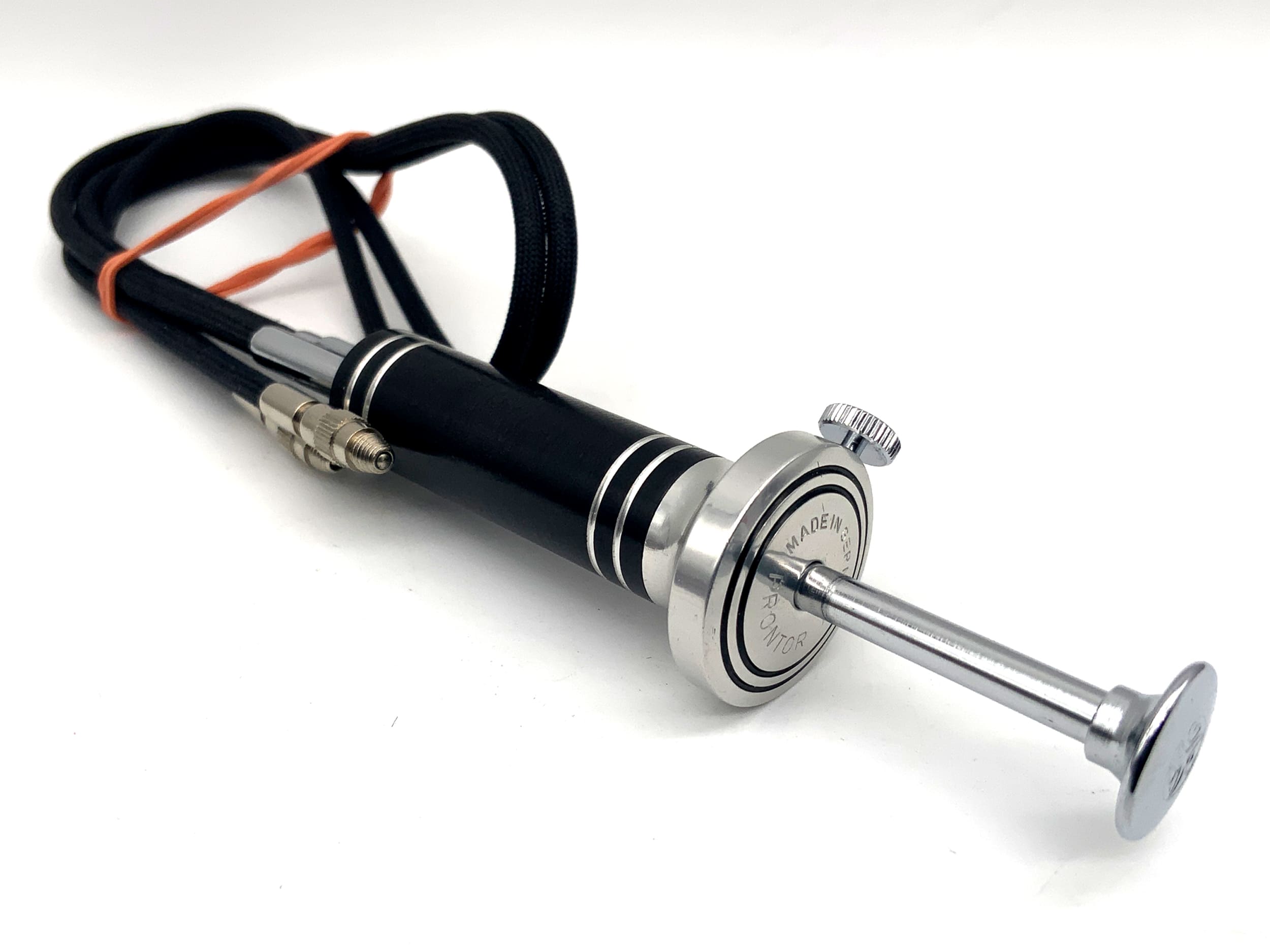 Prontor AGC ca.41/43cm Doppeldrahtauslöser schwarz mit Feststeller Kabelauslöser