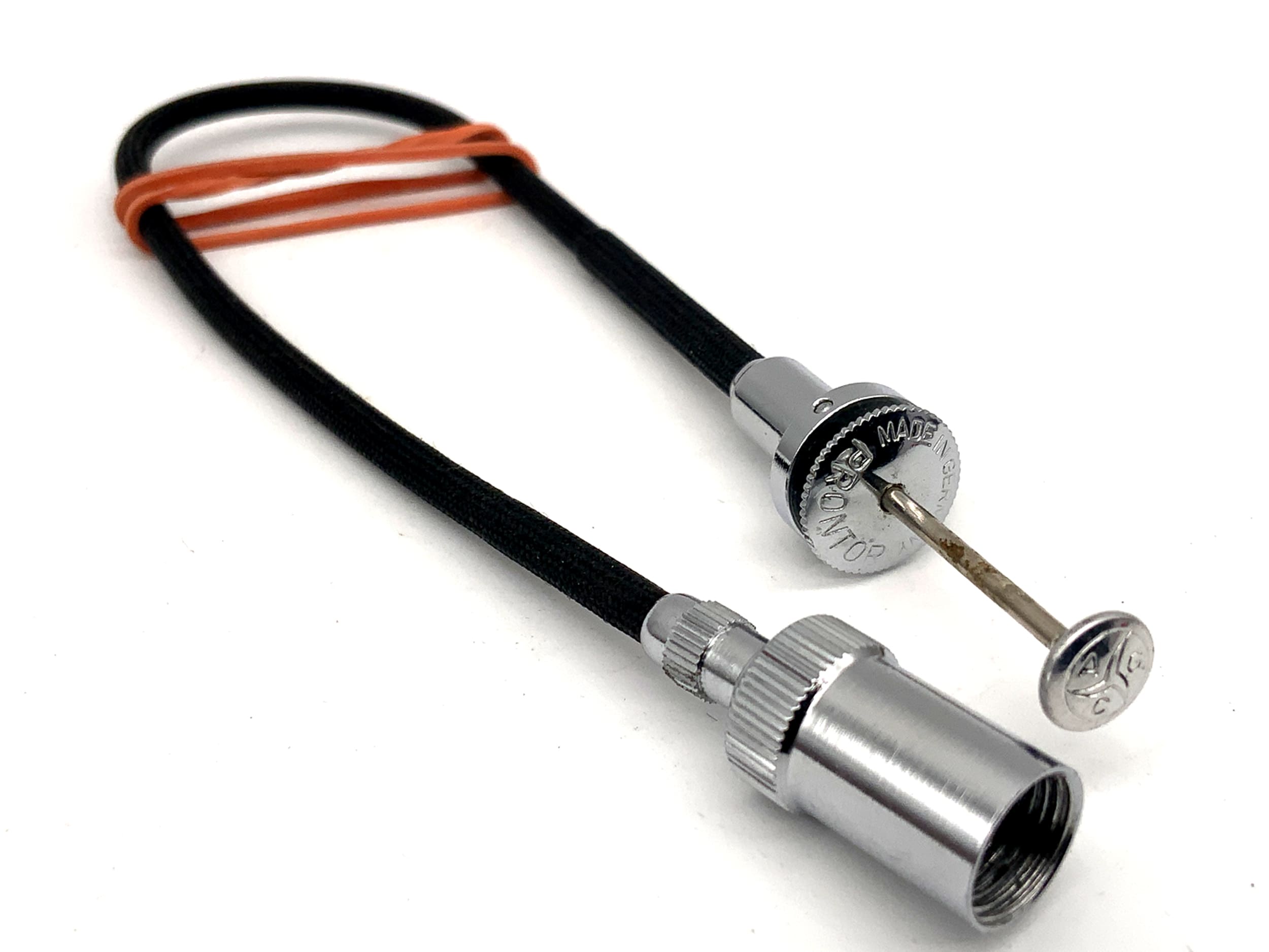 Prontor AGC ca.23cm Drahtauslöser mit Feststeller für Leica Glocke Kabelauslöser