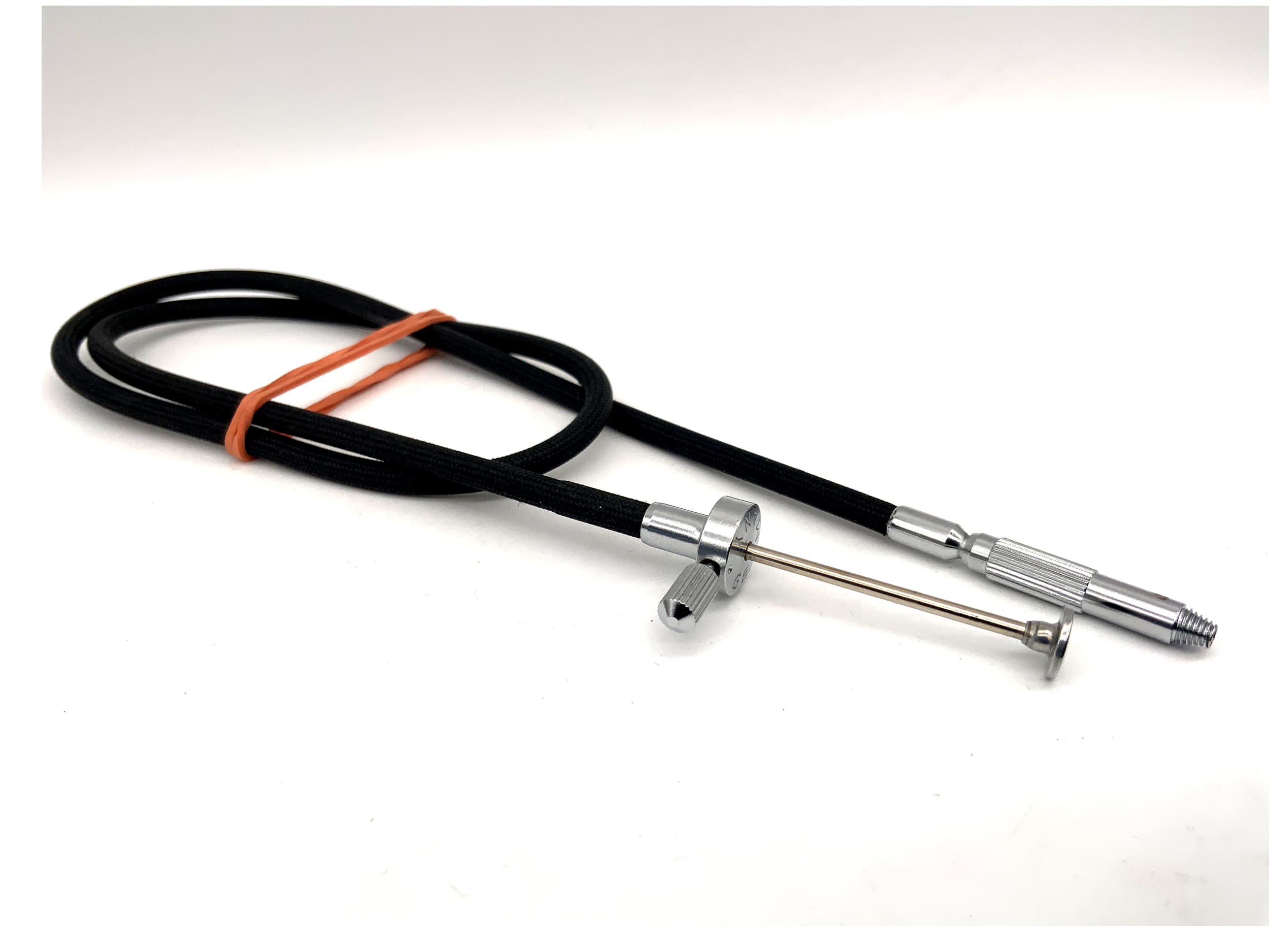 Leitz Leica ca.50cm Drahtauslöser schwarz mit Feststeller Kabelauslöser