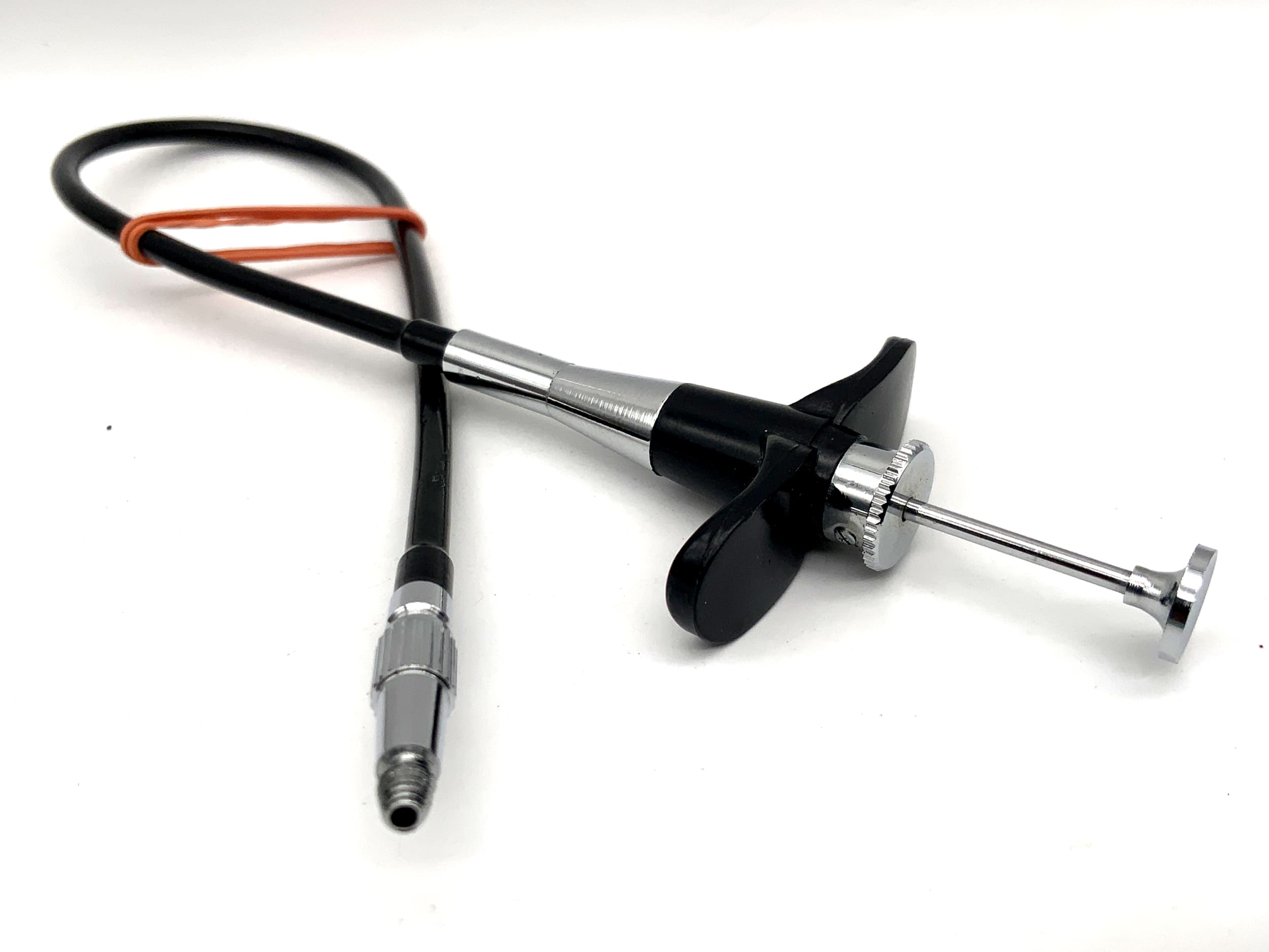 ca.30cm Drahtauslöser schwarz mit Feststeller Kabelauslöser