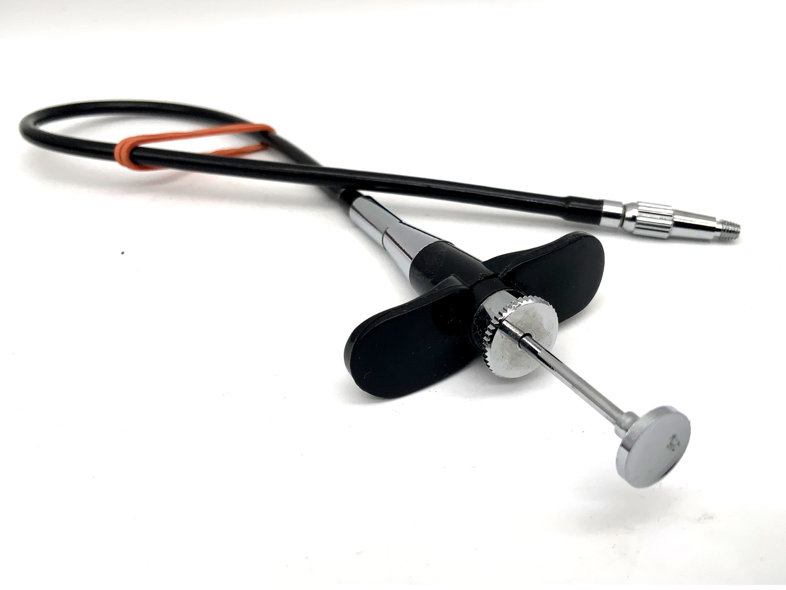 ca.30cm Drahtauslöser schwarz mit Feststeller Kabelauslöser