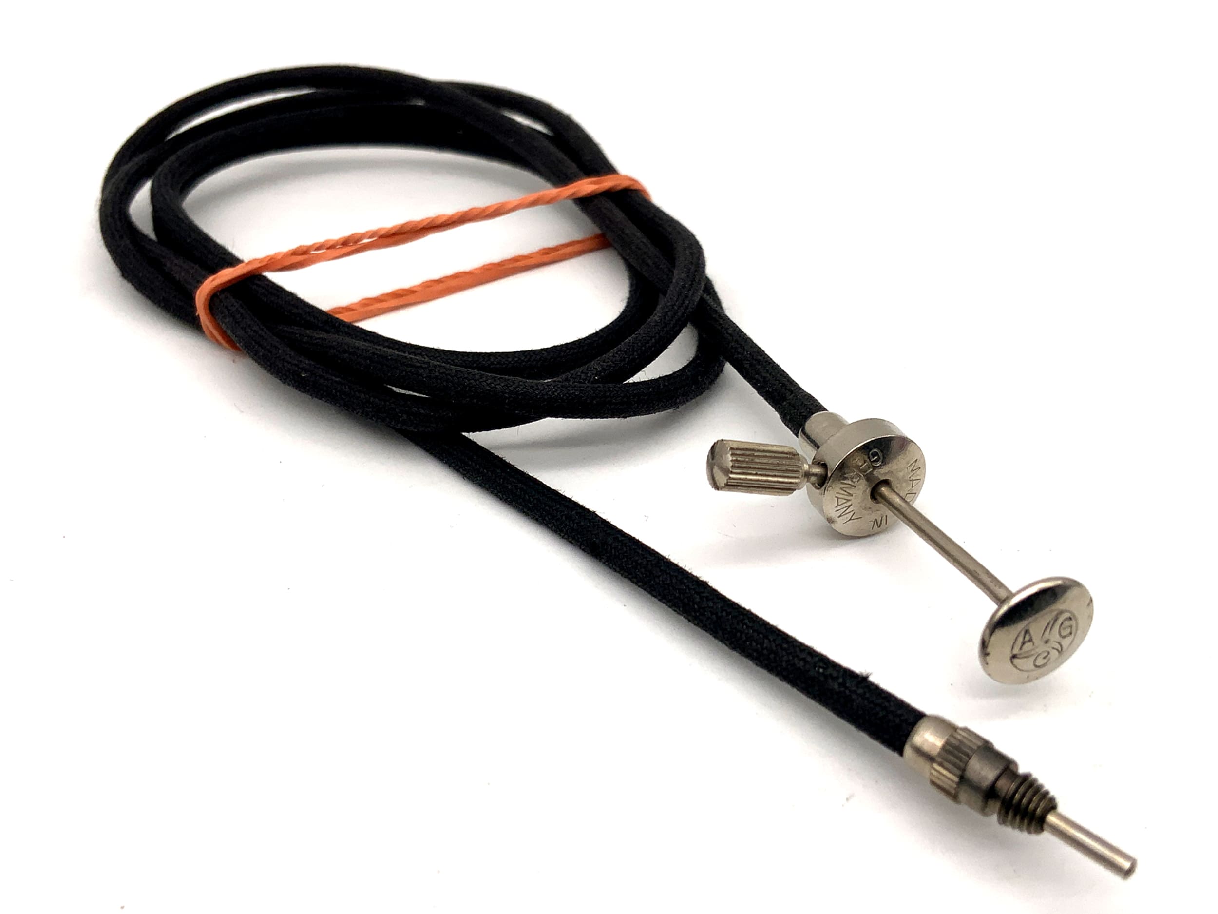 Prontor AGC ca.100cm Drahtauslöser schwarz mit Feststeller Kabelauslöser