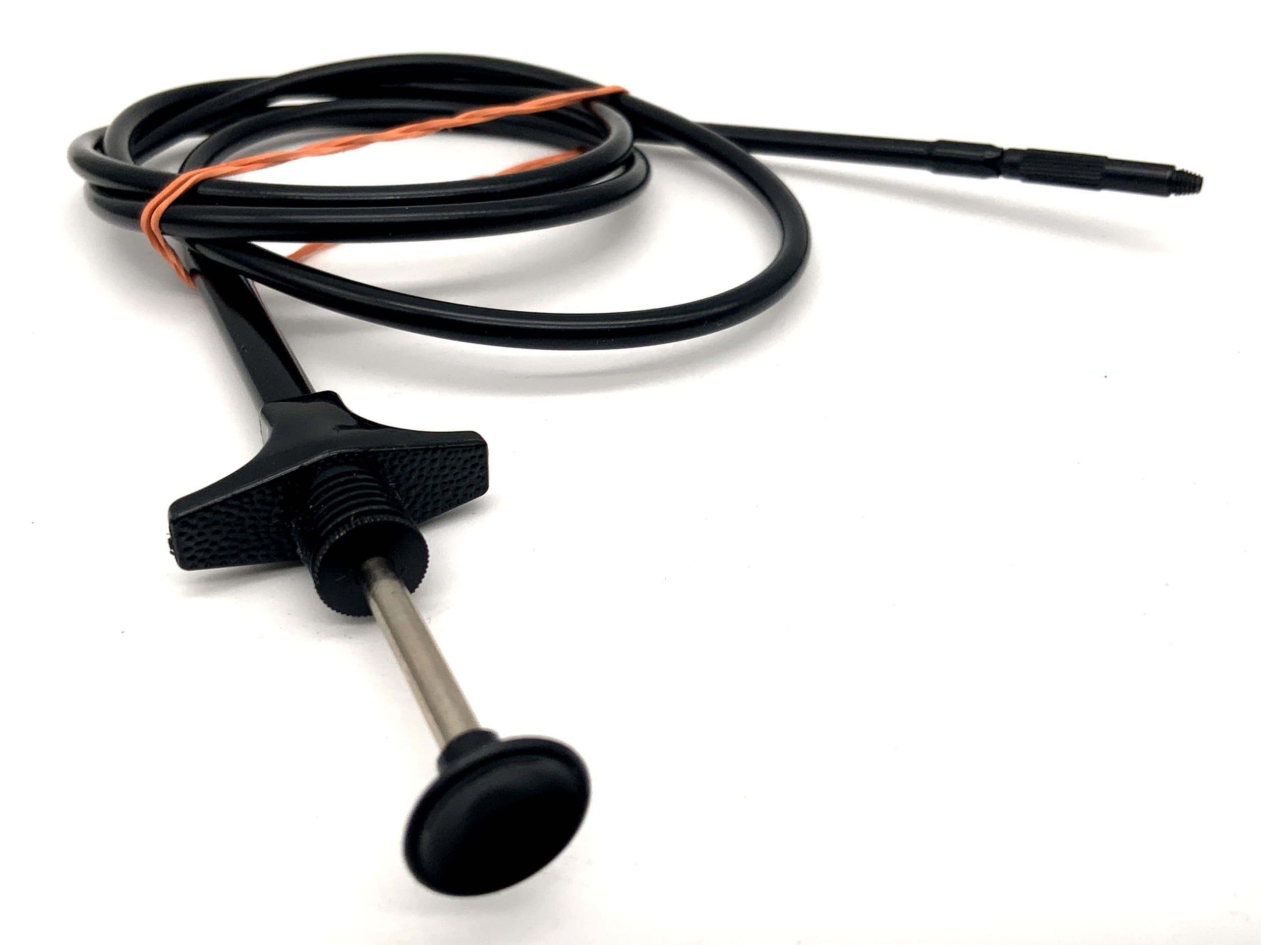 ca.100cm Drahtauslöser schwarz mit Feststeller Kabelauslöser