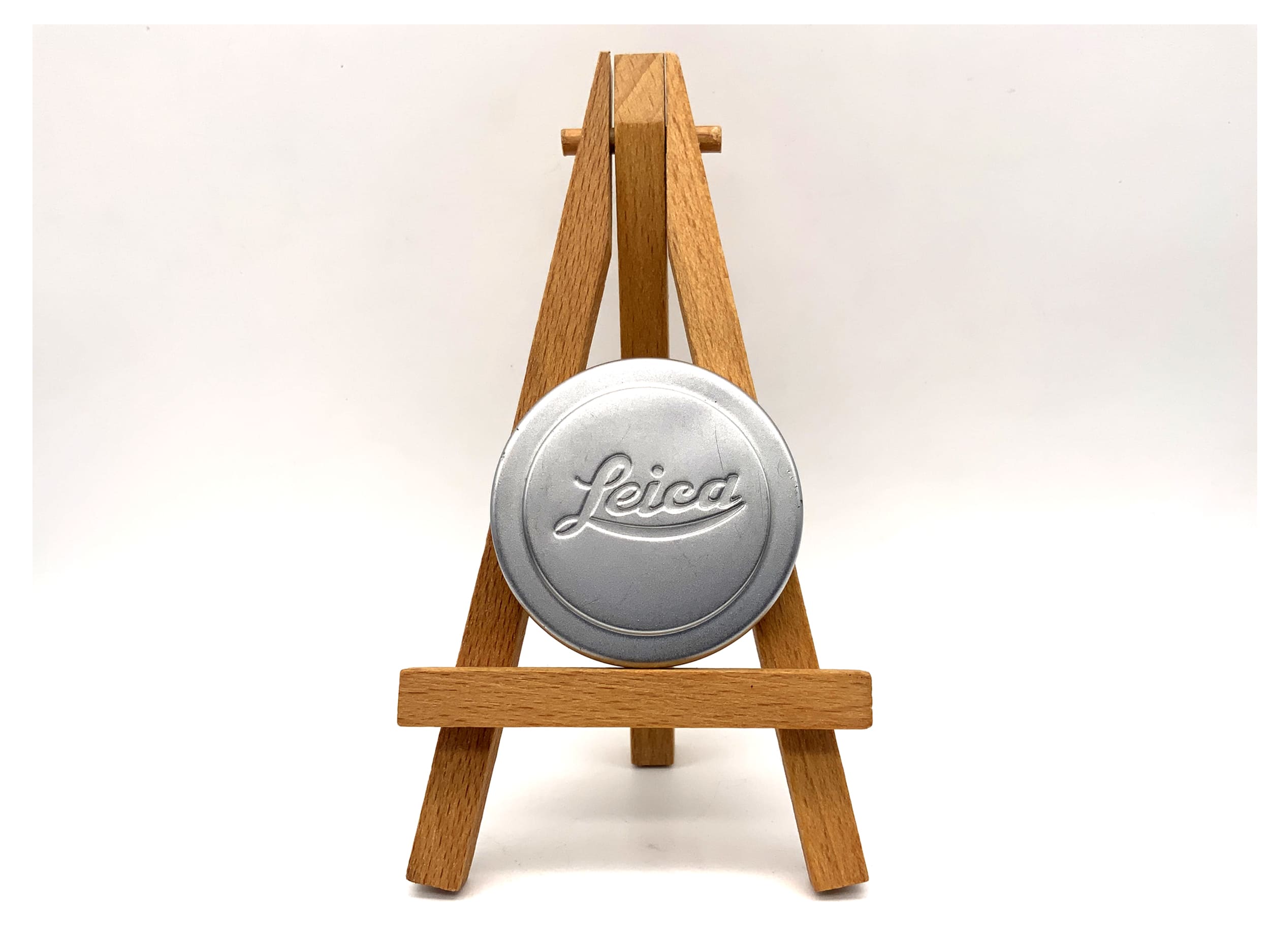 Leica Objektivfrontdeckel Alu slip on chrome Kappe lens cap (42mm)