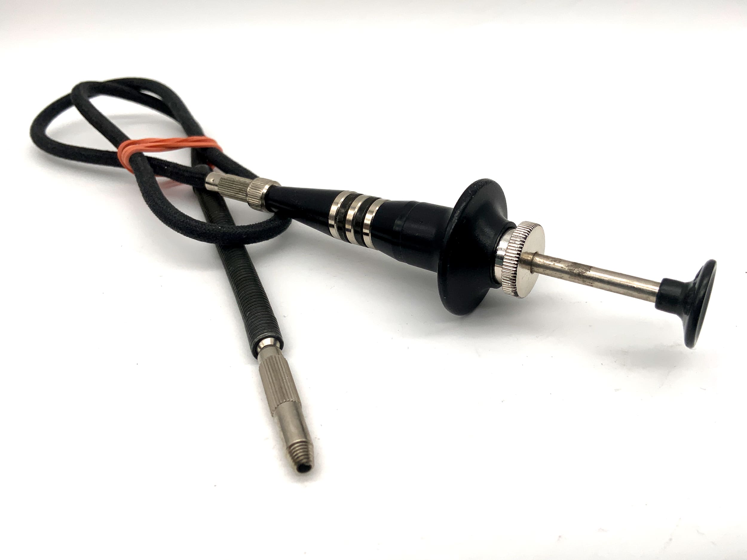 Linhof ca.50cm Drahtauslöser schwarz mit Feststeller Kabelauslöser