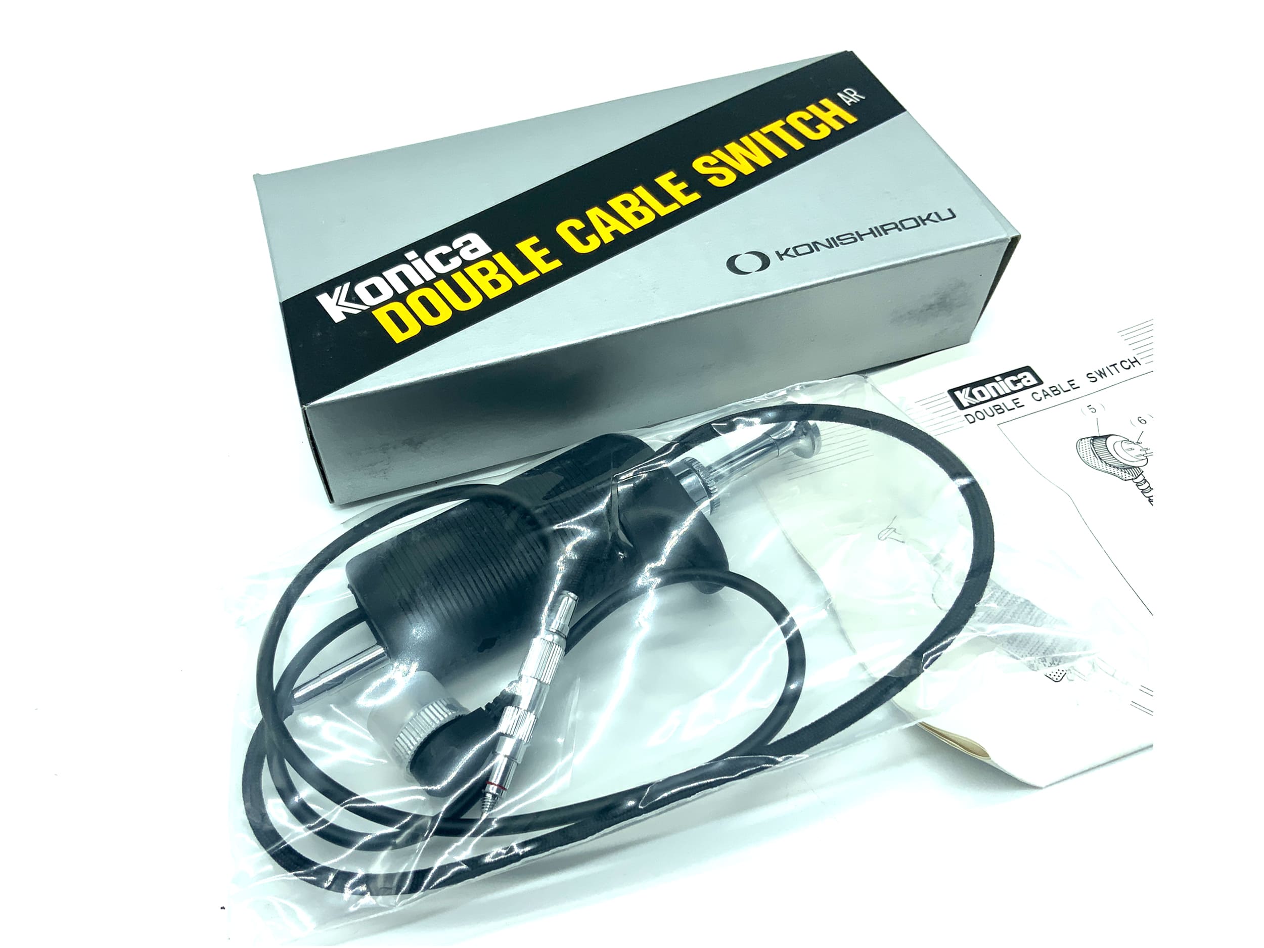 Konica AR Doppelkabelschalter schwarz Double Cable Switch AR NEU in OVP