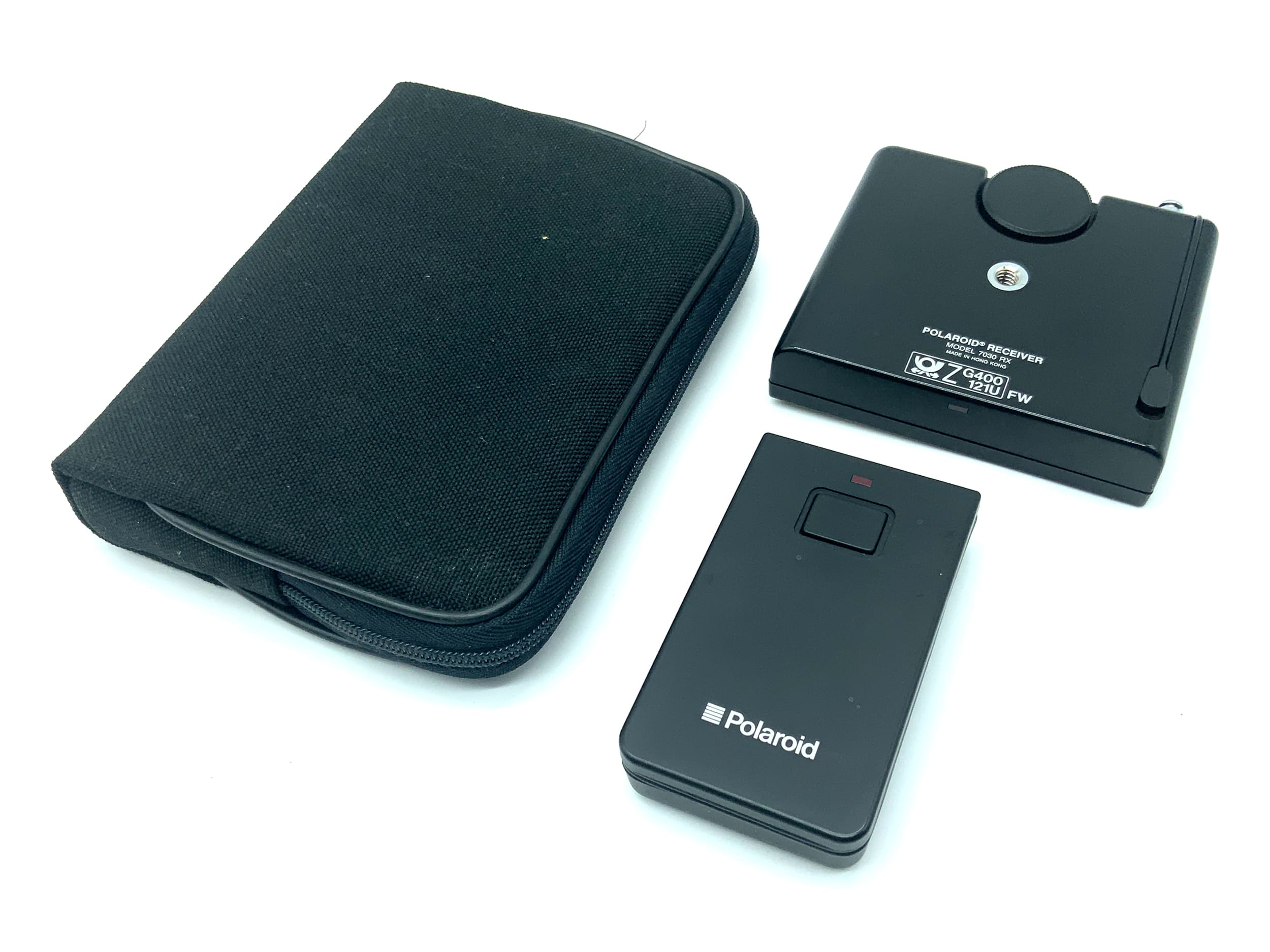 Polaroid Receiver 7030 RX und Transmitter 7020 TX Fernauslöser mit Tasche
