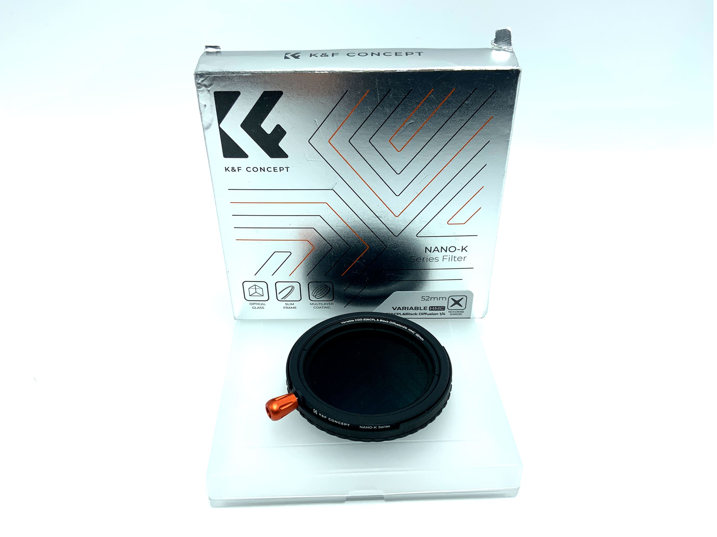 K&F Concept 3-in-1 Nano-K HMC Variable ND2-32&CPL&Black Diffusion 1/4 OVP 52mm