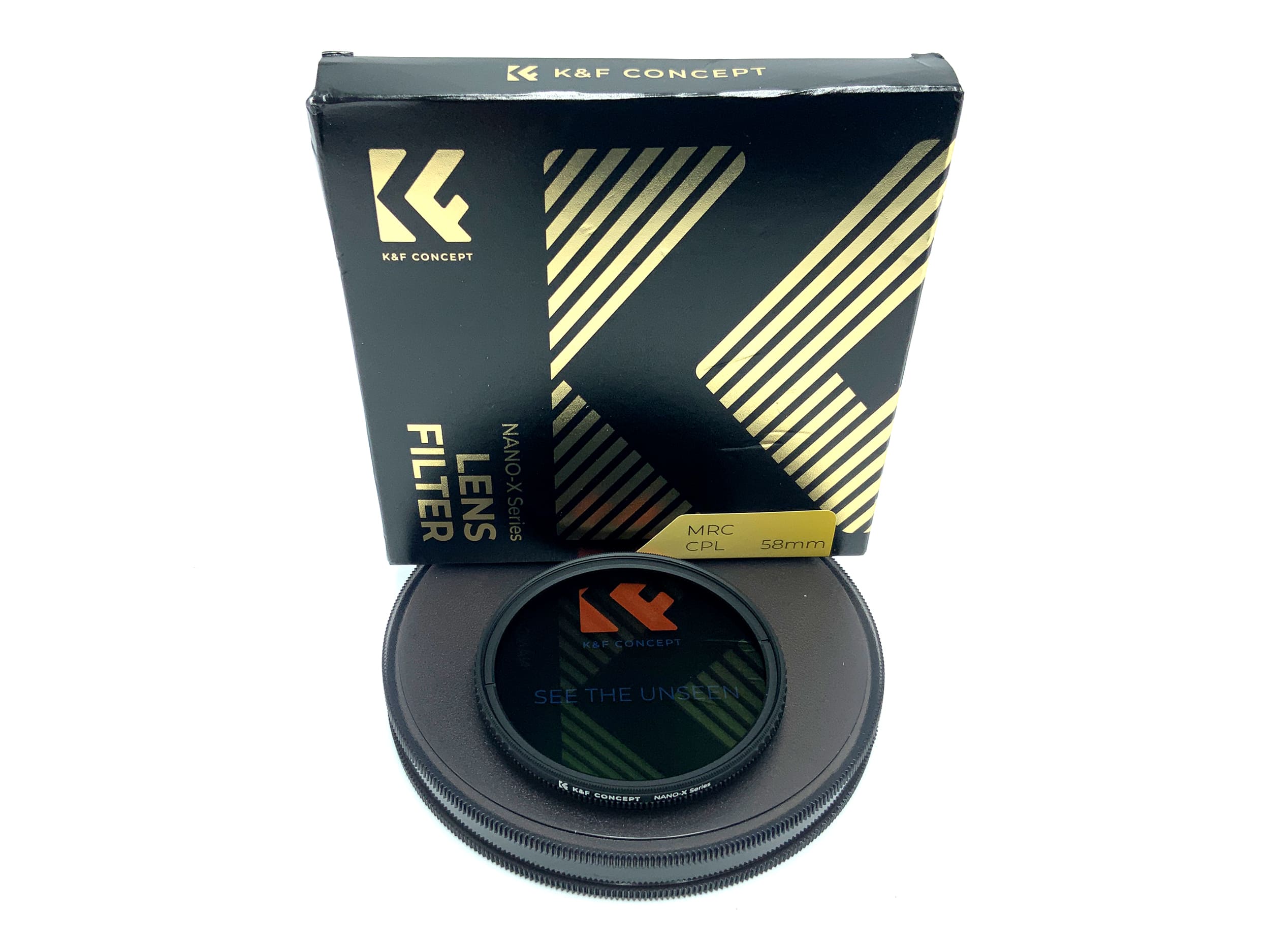 K&F Concept Polfilter Nano-X MRC CPL in OVP 58mm Kreisförmig Filtergewinde
