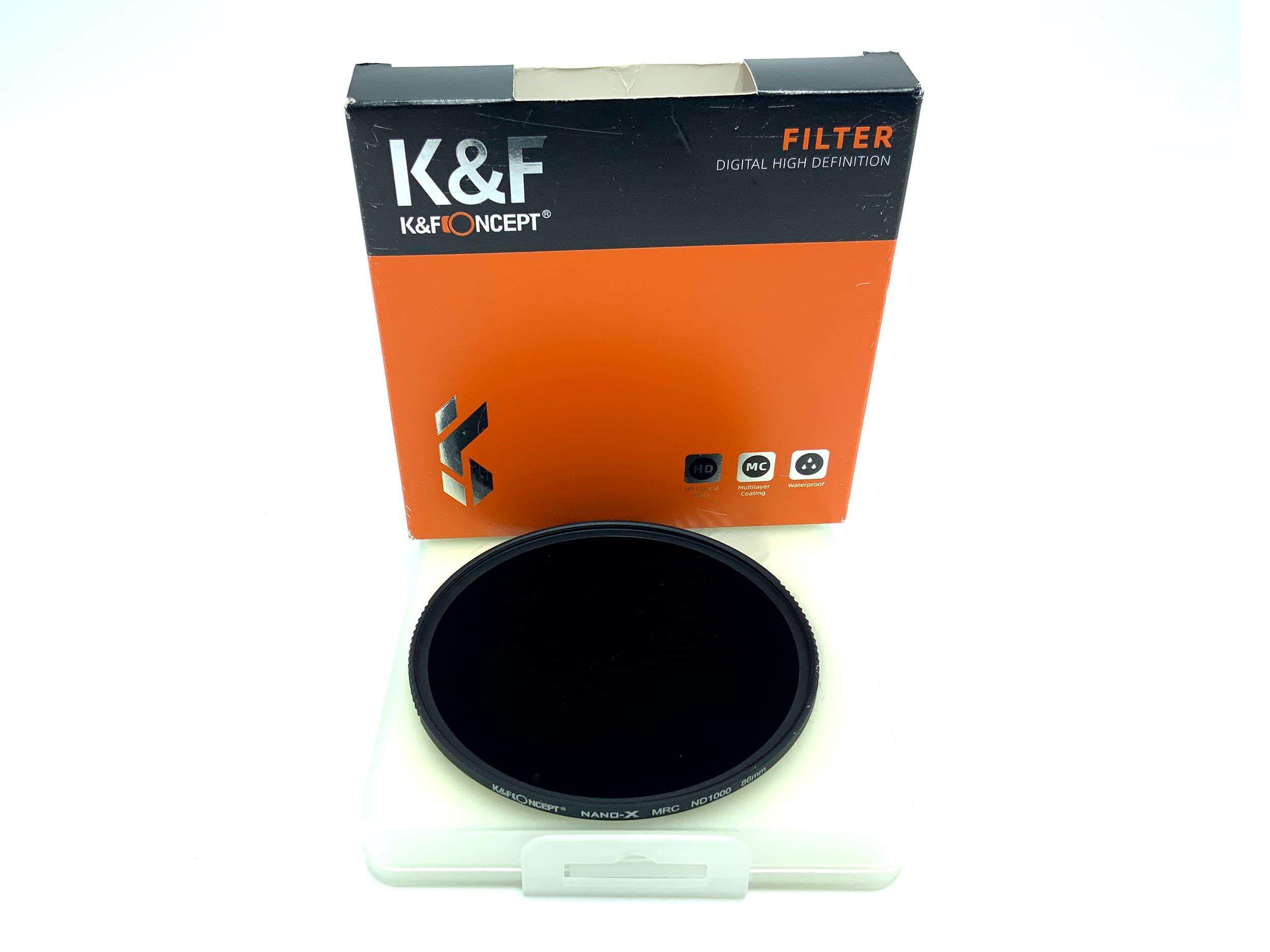 K&F Concept Graufilter Nano-X MRC ND1000 in OVP Filter 86mm Kreisförmig