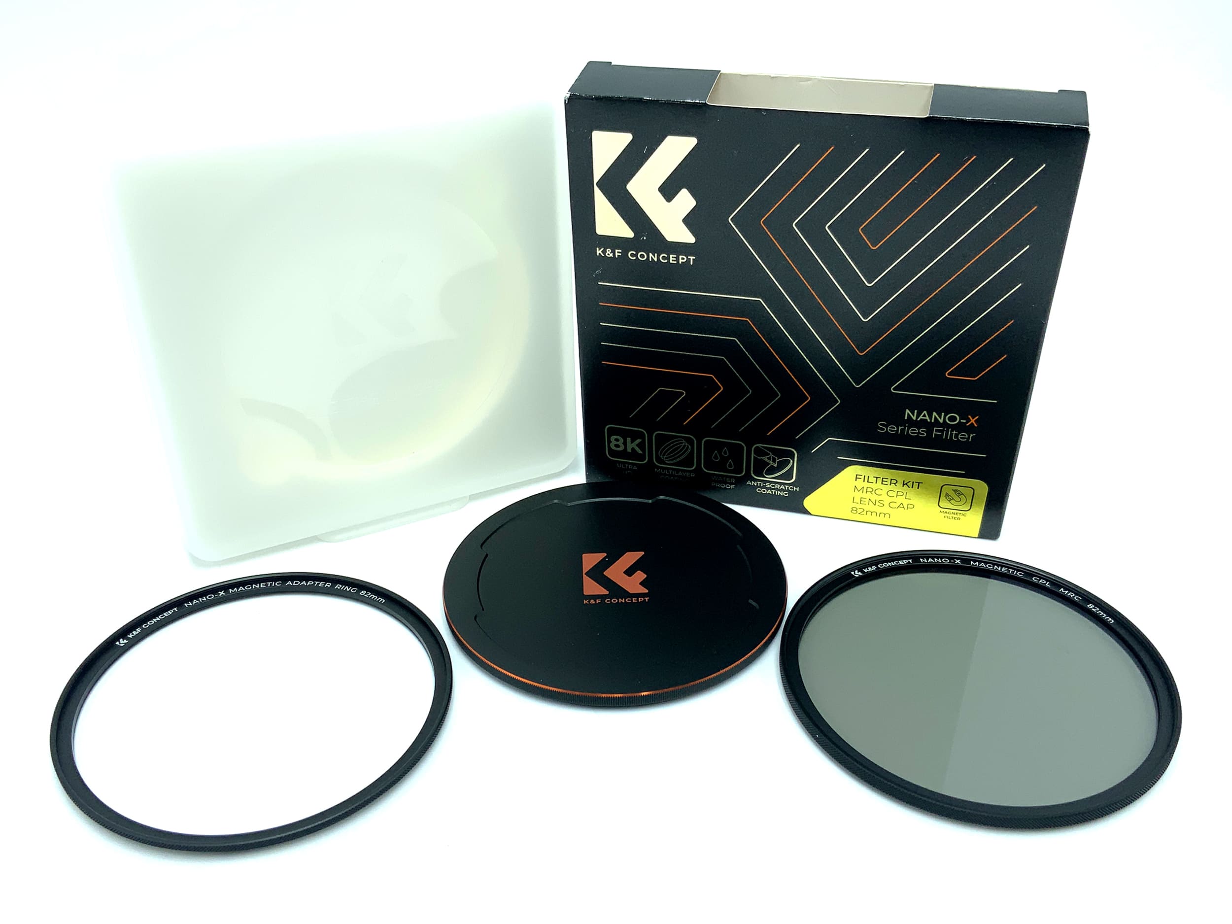 K&F Concept Filter Kit Nano-X Magnetic CPL+Lens Cap MRC in OVP 82mm Kreisförmig