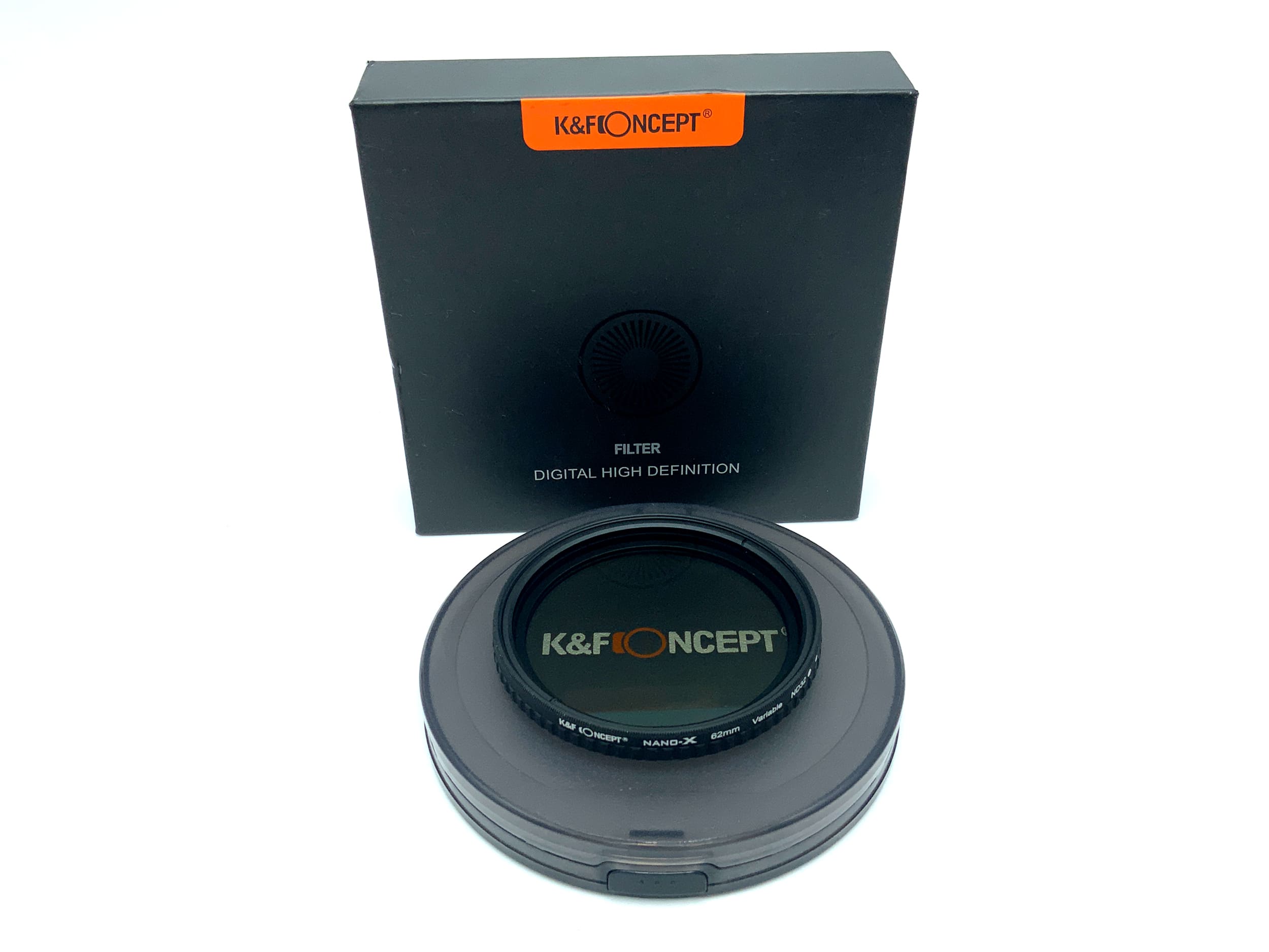 K&F Concept Graufilter Nano-X Variable ND2-32 in OVP Filter 62mm Kreisförmig