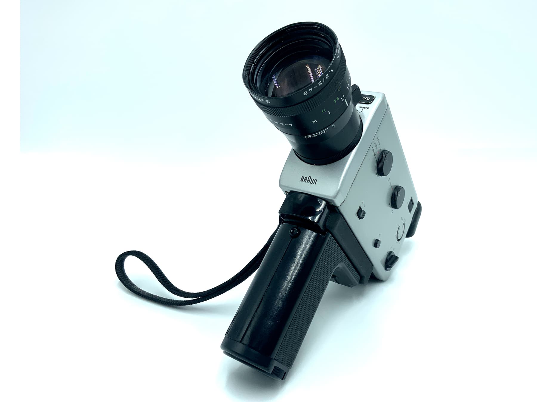 Braun Nizo 148 macro Filmkamera mit Schneider Kreuznach Variagon 8-48mm 1:1.8