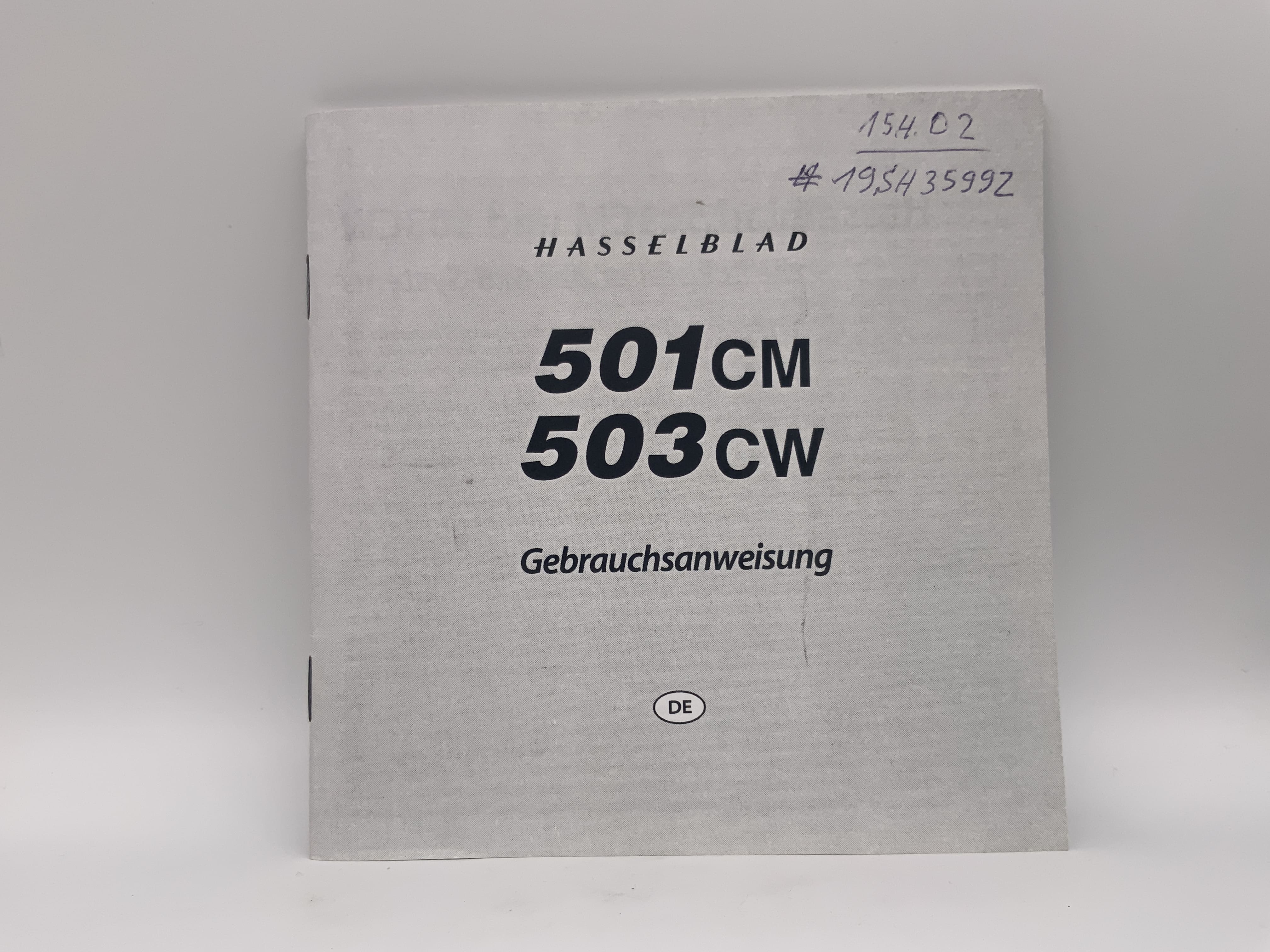 Hasselblad 501CM 503CW Bedienungsanleitung Deutsch