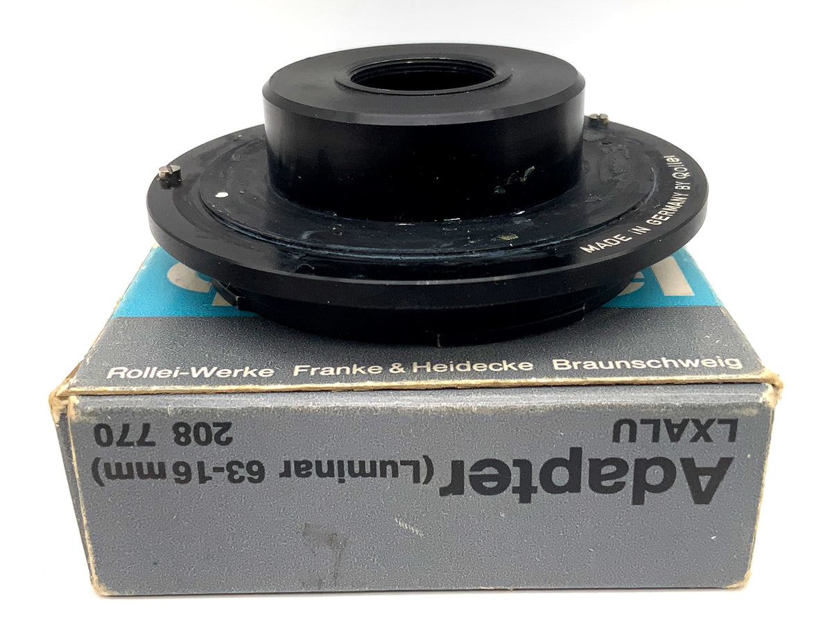 Rollei LXALU 208 770 Objektivadapter in OVP (Luminar 63-16mm -> SL 66)