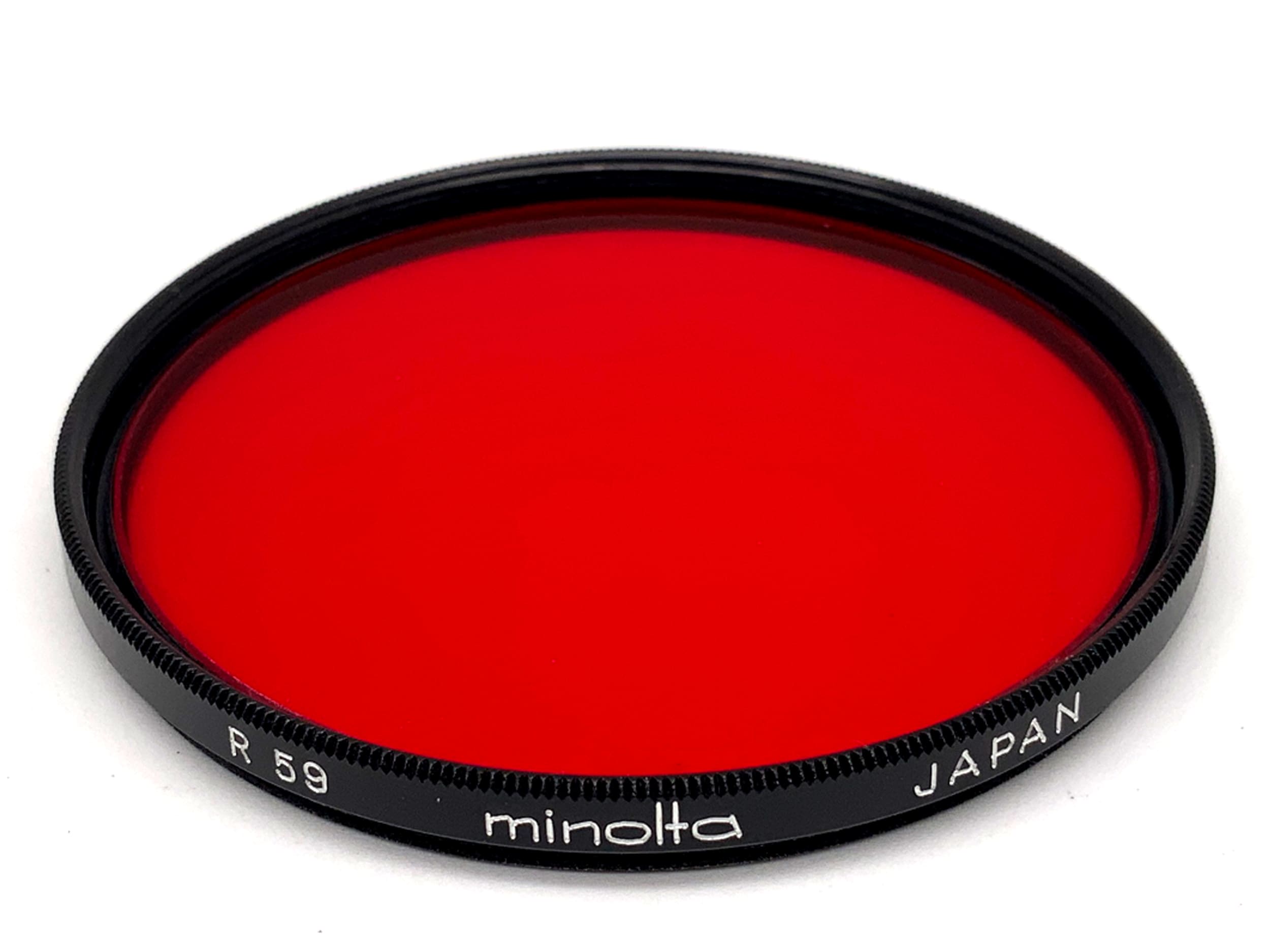 Minolta Farbfilter R 59 rot/red F55NA Filter 55mm Kreisförmig Filtergewinde