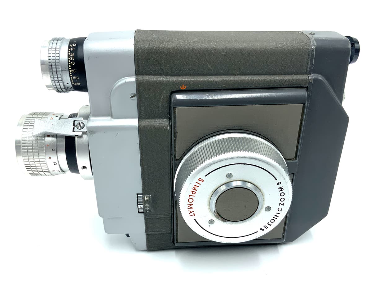 Sekonic Zoom 8 Simplomat Filmkamera mit Resonar Zoom Lens Y 11.5-32mm 1:1.8