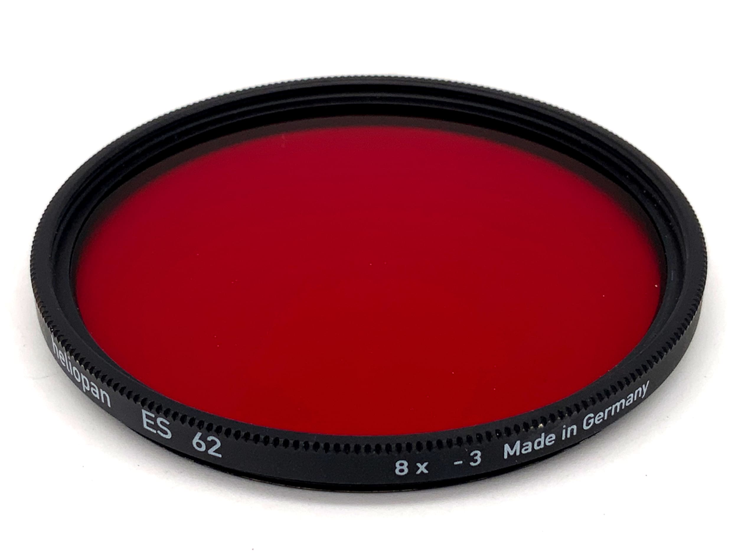 Heliopan Farbfilter ES 62 rot/red 8x -3 Filter 62mm Kreisförmig Filtergewinde