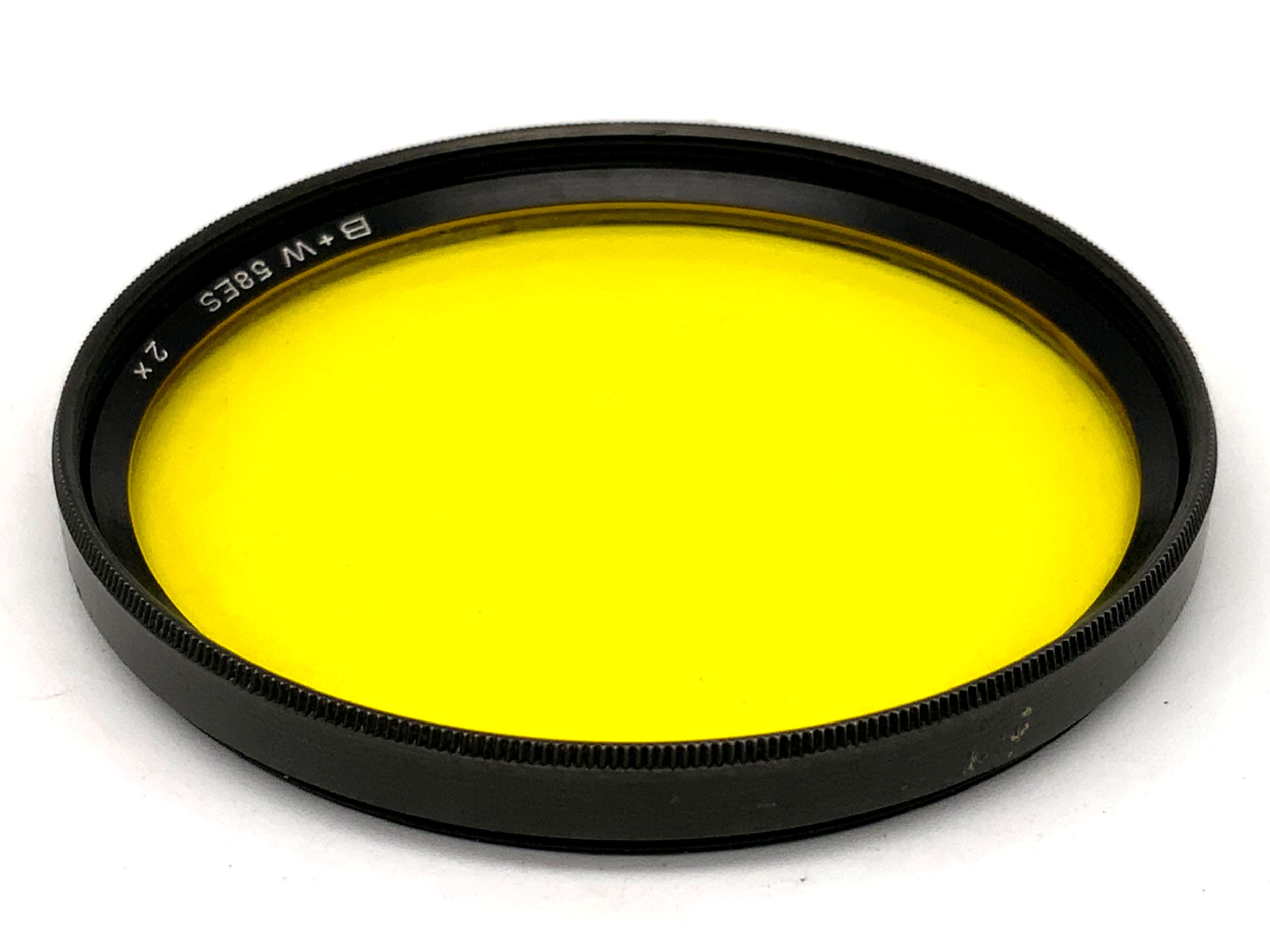 B+W Farbfilter gelb/yellow 58ES 2x Filter 58mm Kreisförmig Filtergewinde