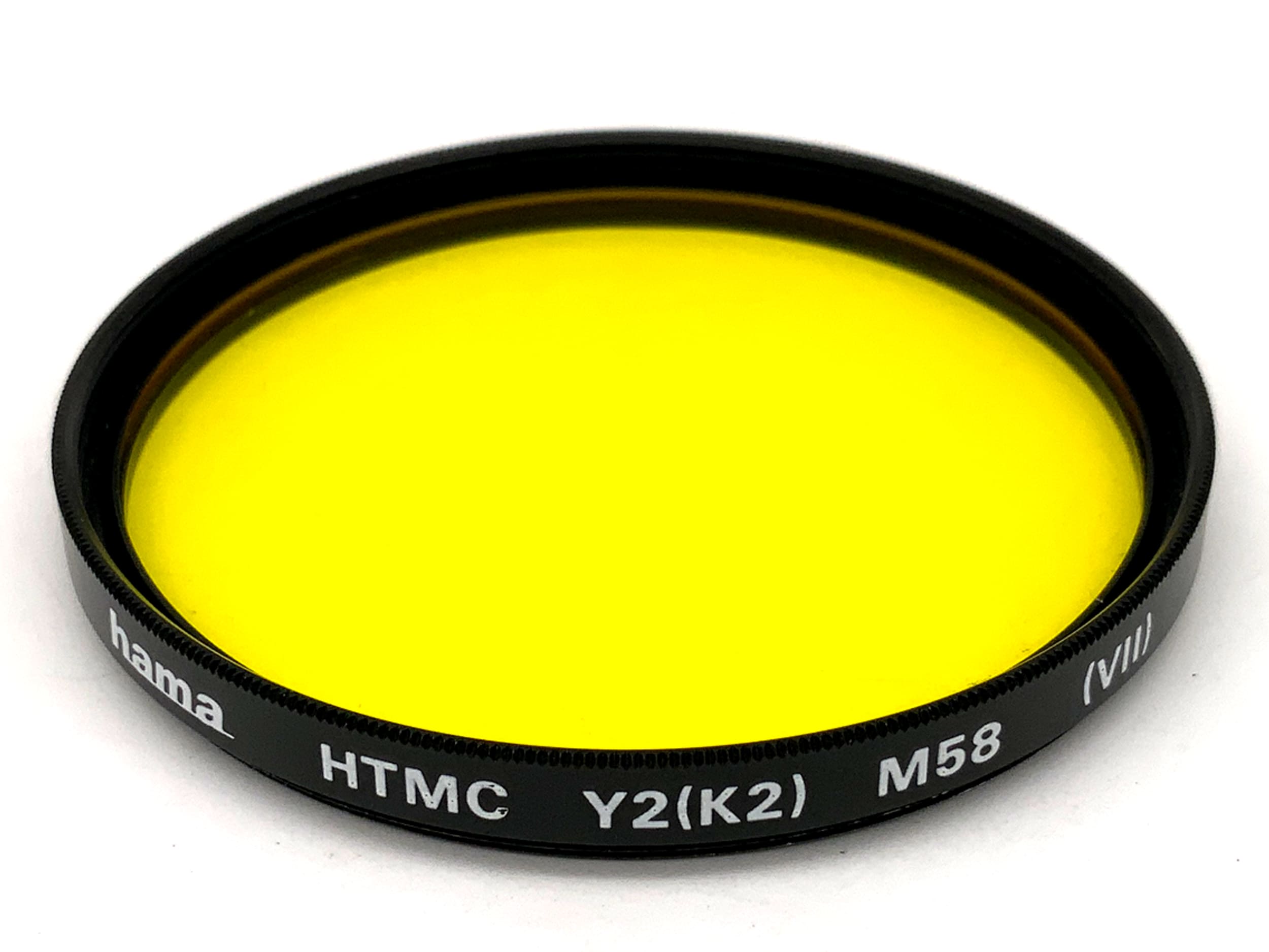 Hama Farbfilter HTMC Y2(K2) M58 (VII) gelb/yellow Filter 58mm Kreisförmig